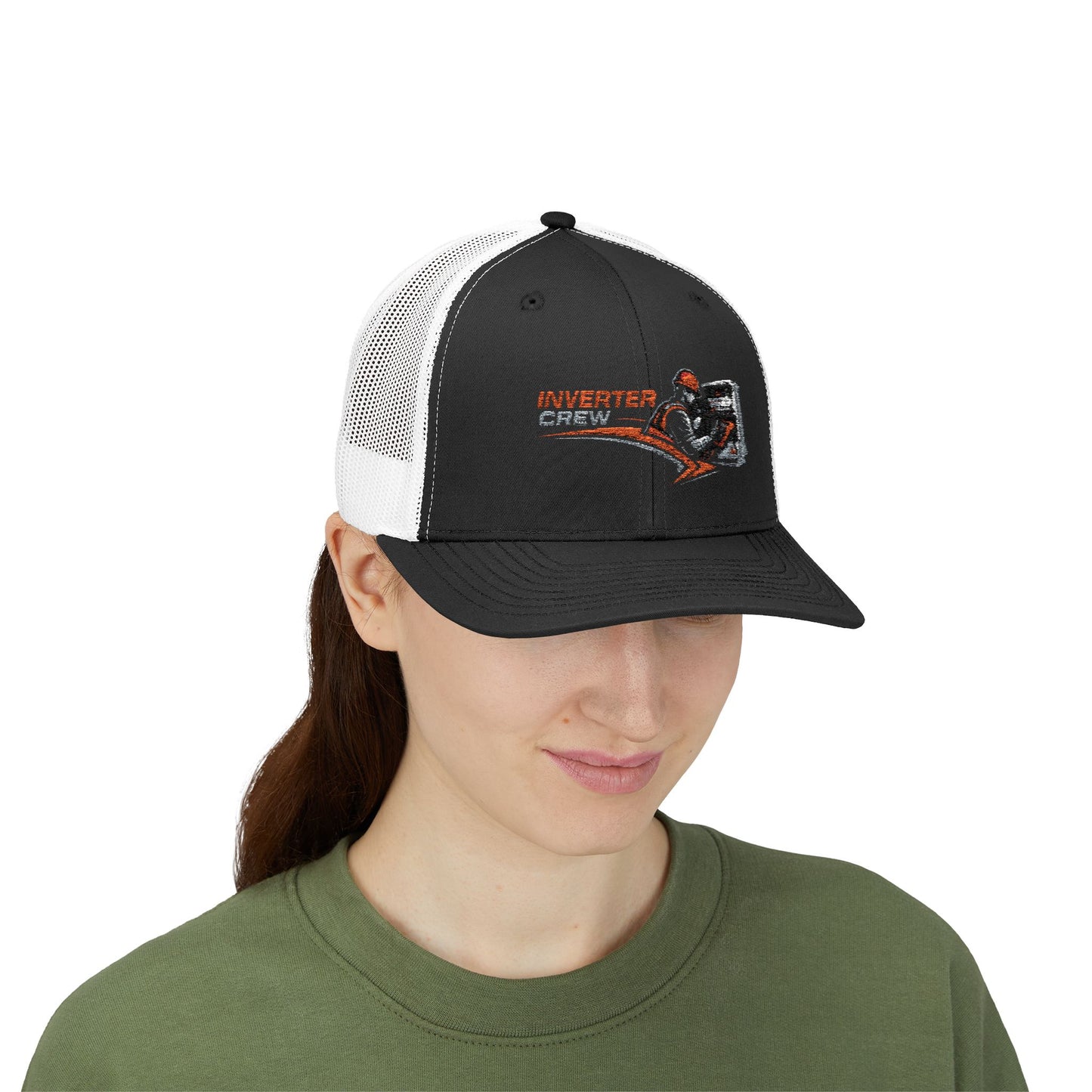 Inverter Tech Snapback Trucker Cap – Electrician HVAC Service Logo Hat