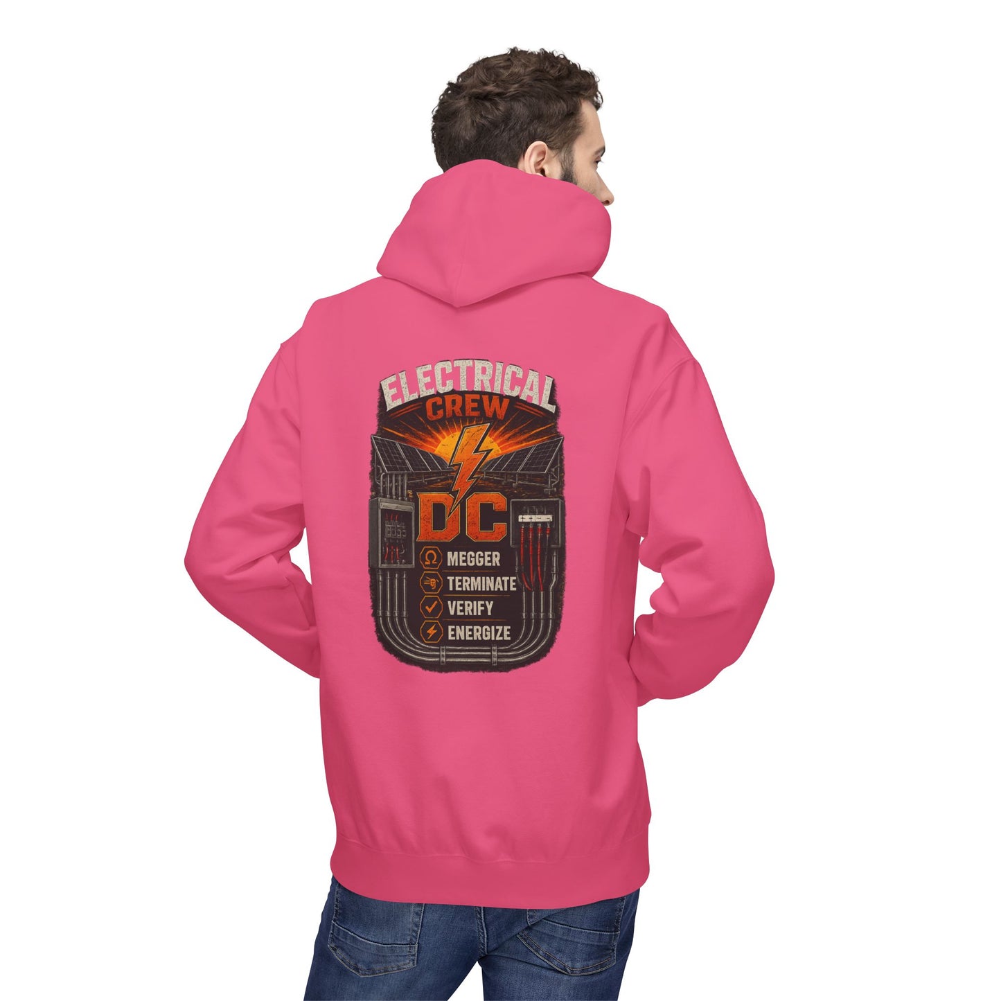 Electrical Crew Hoodie — DC Electrician Safety Design