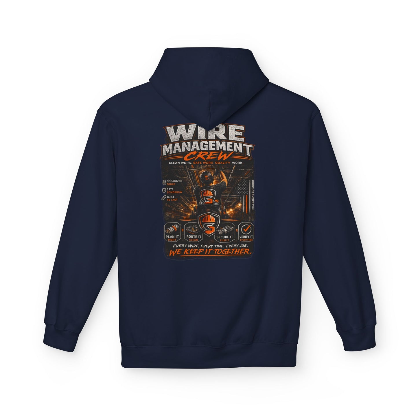 Wine Management Crew Hoodie — Funny Wine Lover Graphic Pullover