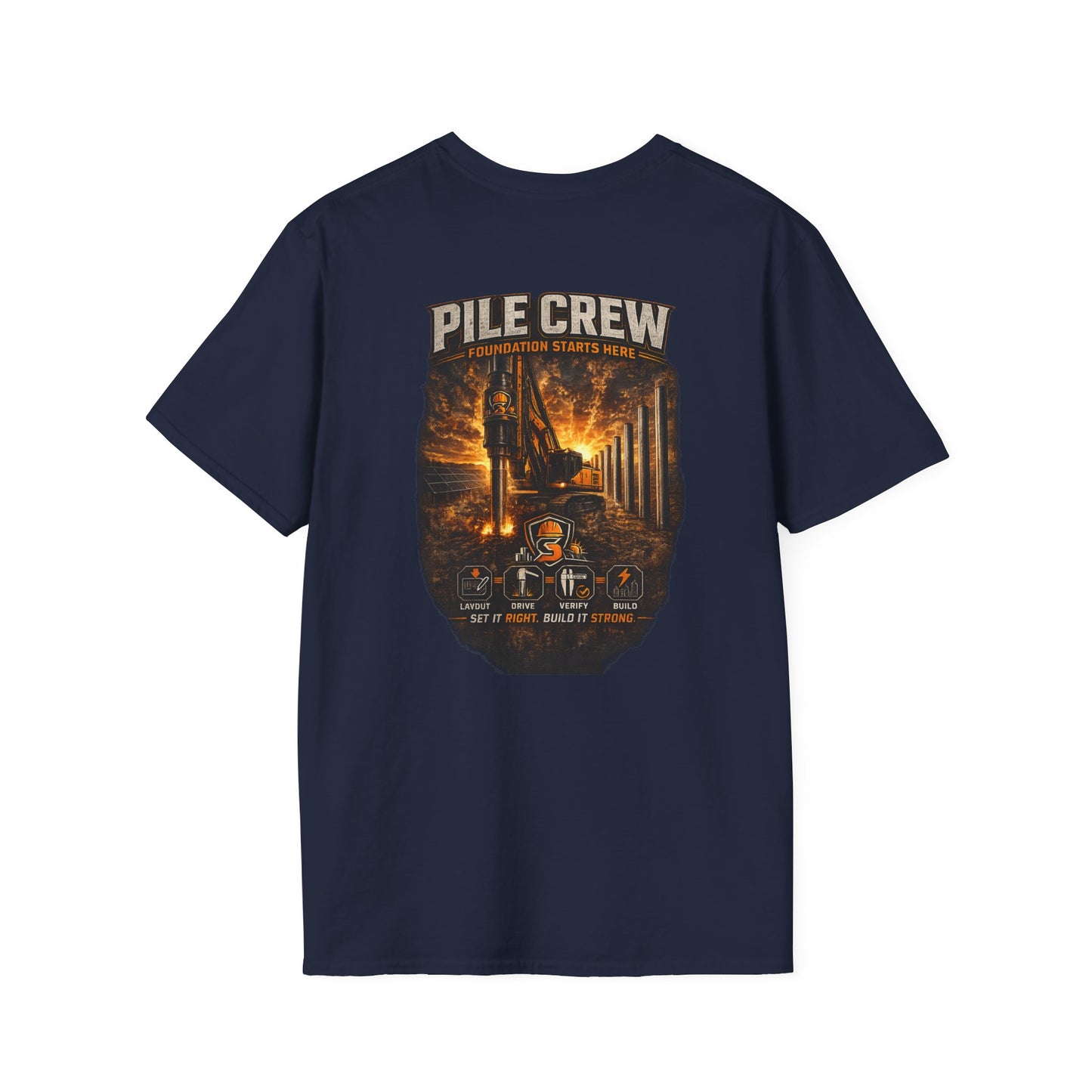 Pile Crew Logging T-Shirt — Rustic Lumberjack Forest Workwear
