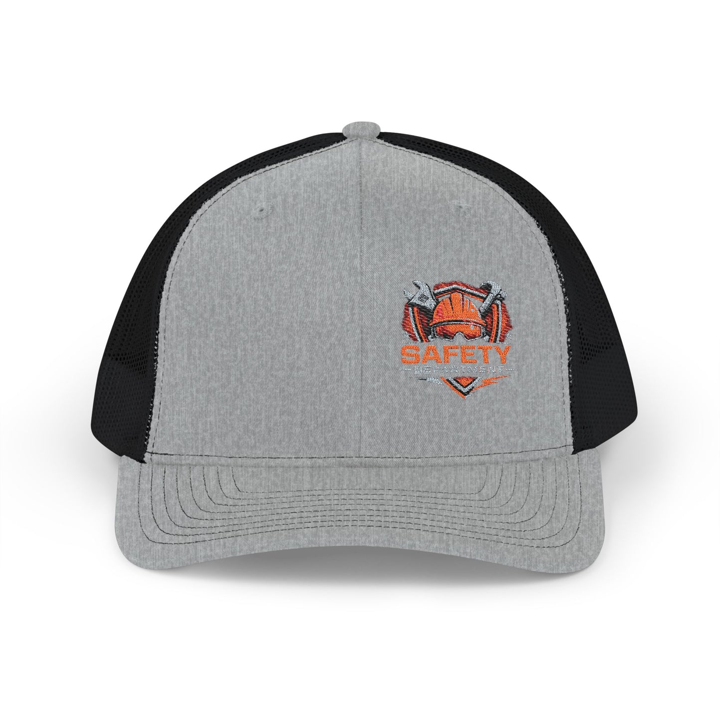 Safety Department Trucker Cap - Fire Helmet Patch Snapback