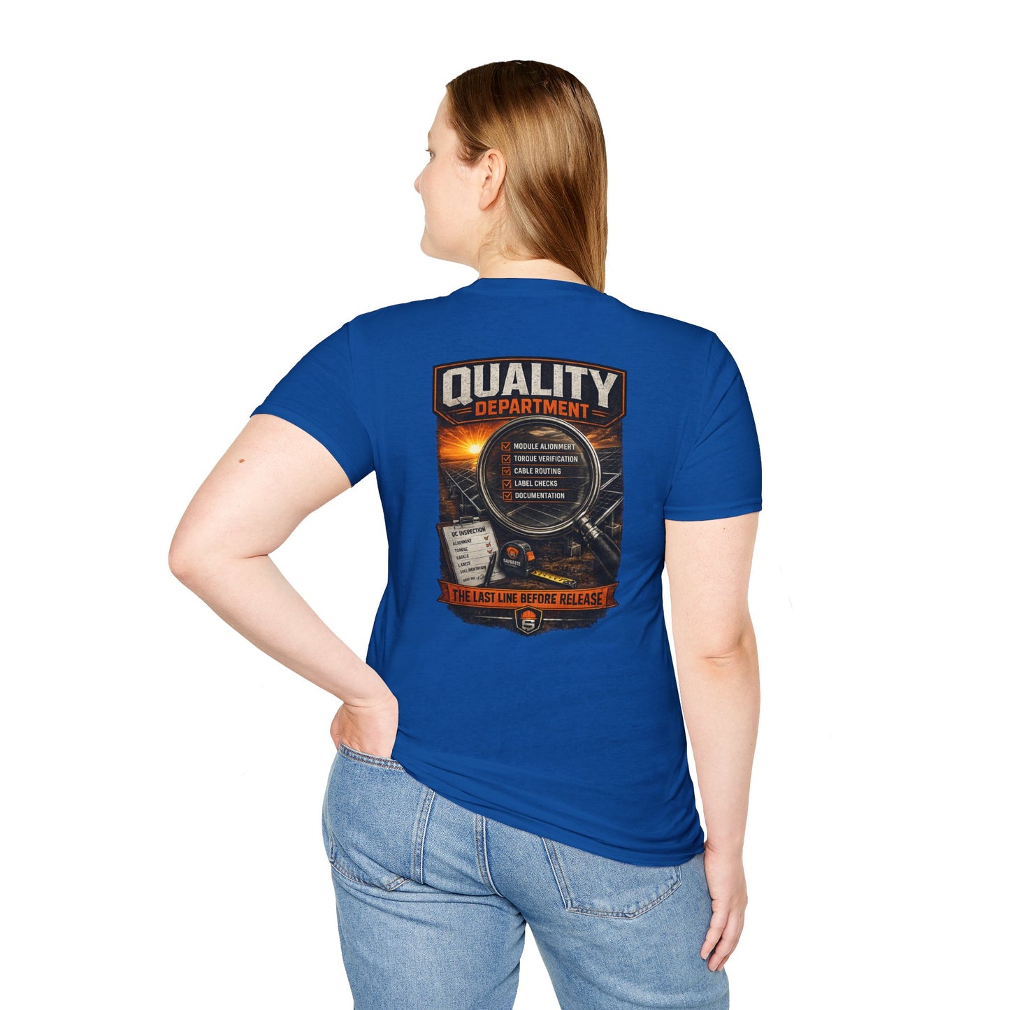 Quality Department T-Shirt — The Last Line Before Release Vintage Workwear Tee