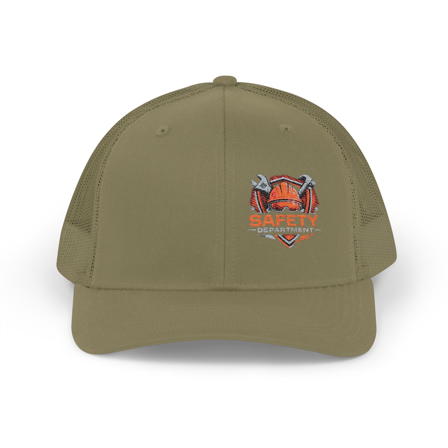 Safety Department Trucker Cap - Fire Helmet Patch Snapback