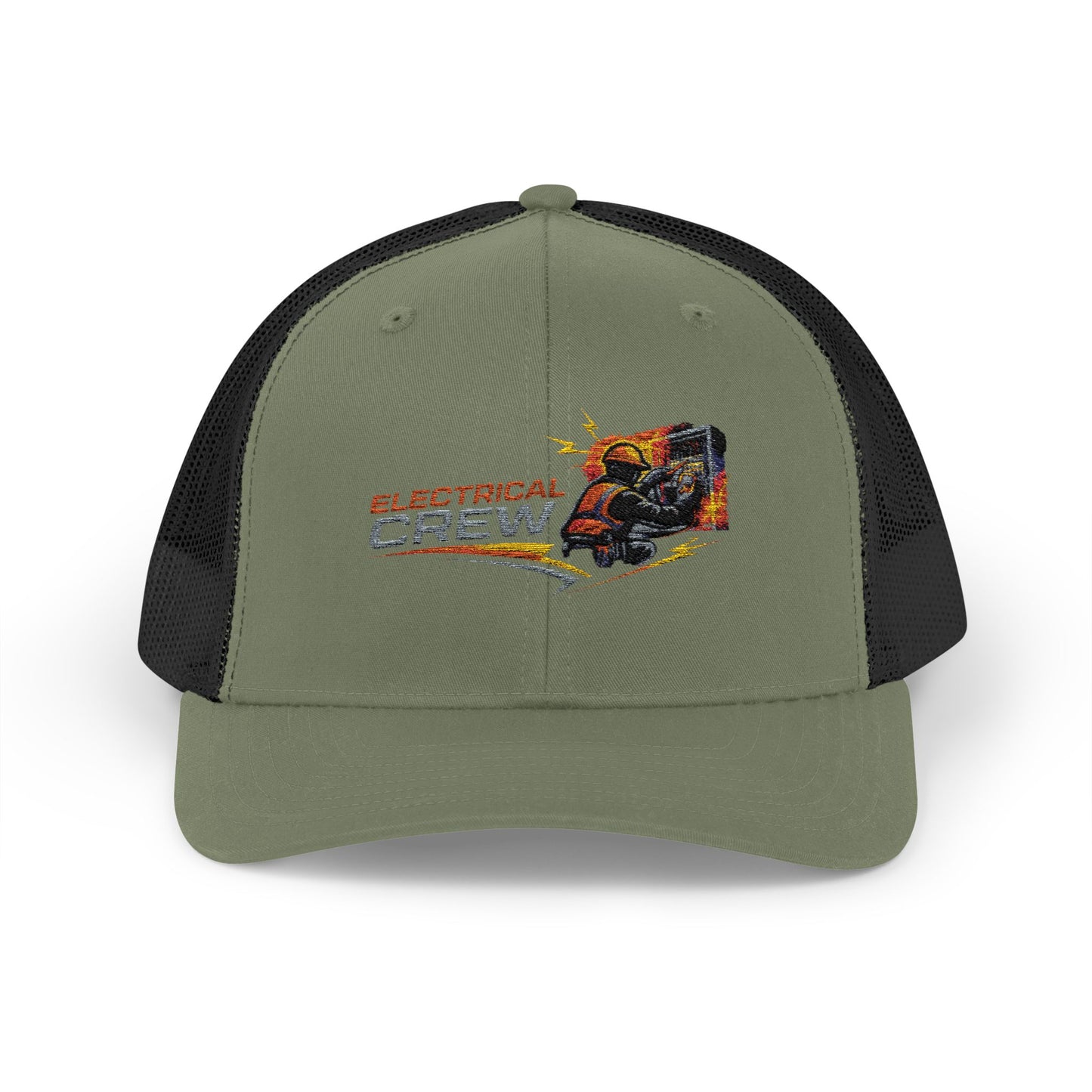 Burning Electrical Crew Snapback Trucker Cap