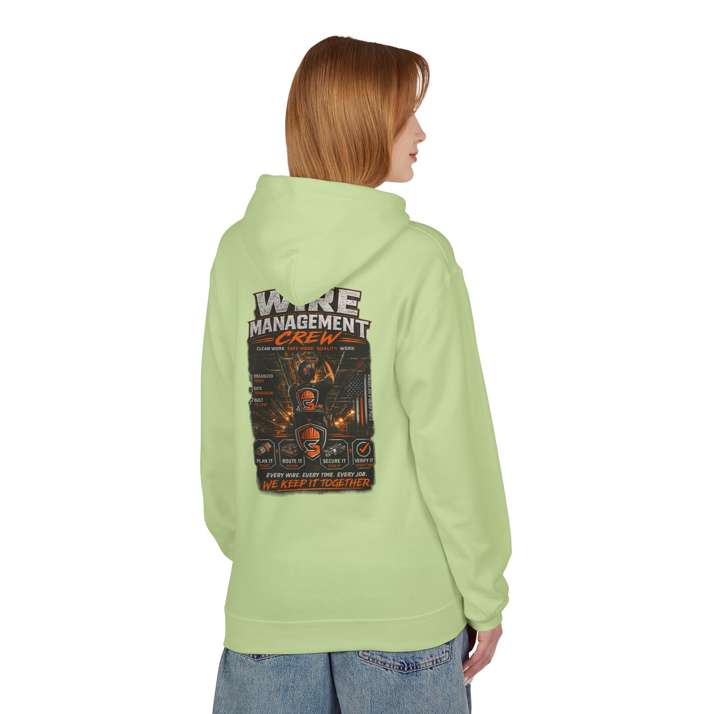 Wine Management Crew Hoodie — Funny Wine Lover Graphic Pullover