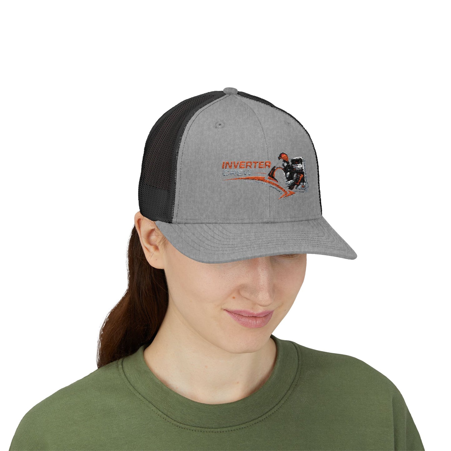 Inverter Tech Snapback Trucker Cap – Electrician HVAC Service Logo Hat