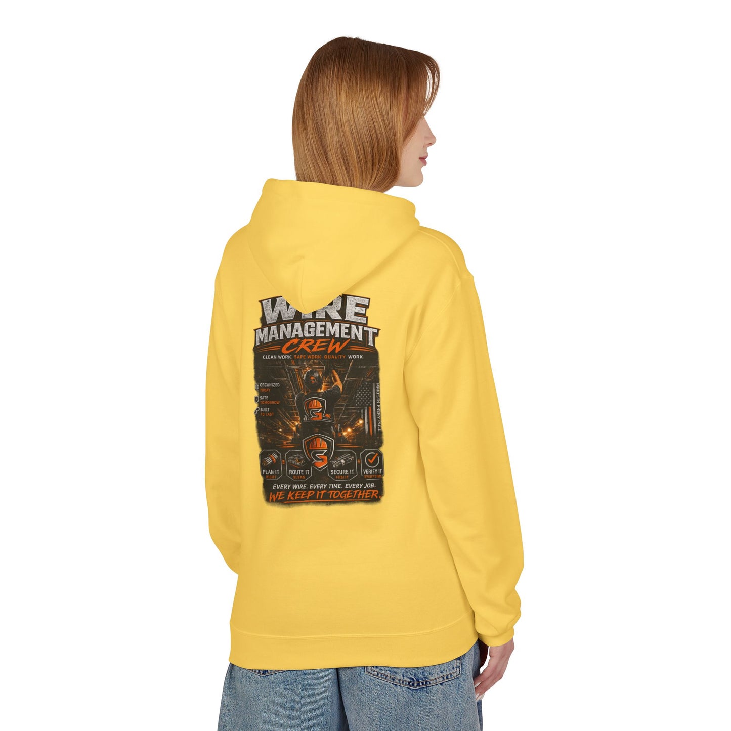 Wine Management Crew Hoodie — Funny Wine Lover Graphic Pullover
