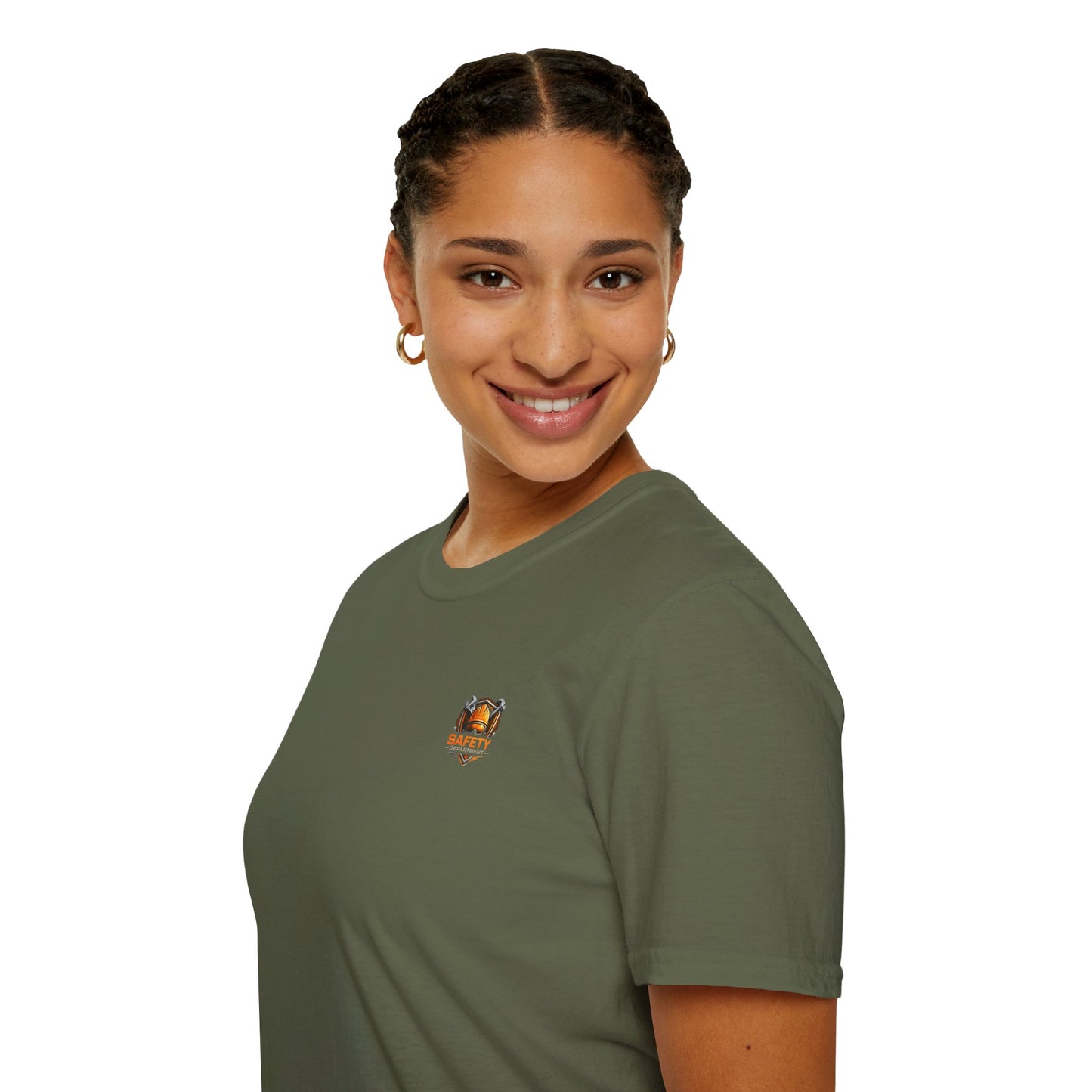 Safety Department Graphic T-Shirt — "Last Line Before Incident" Worksite Firefighter Tee