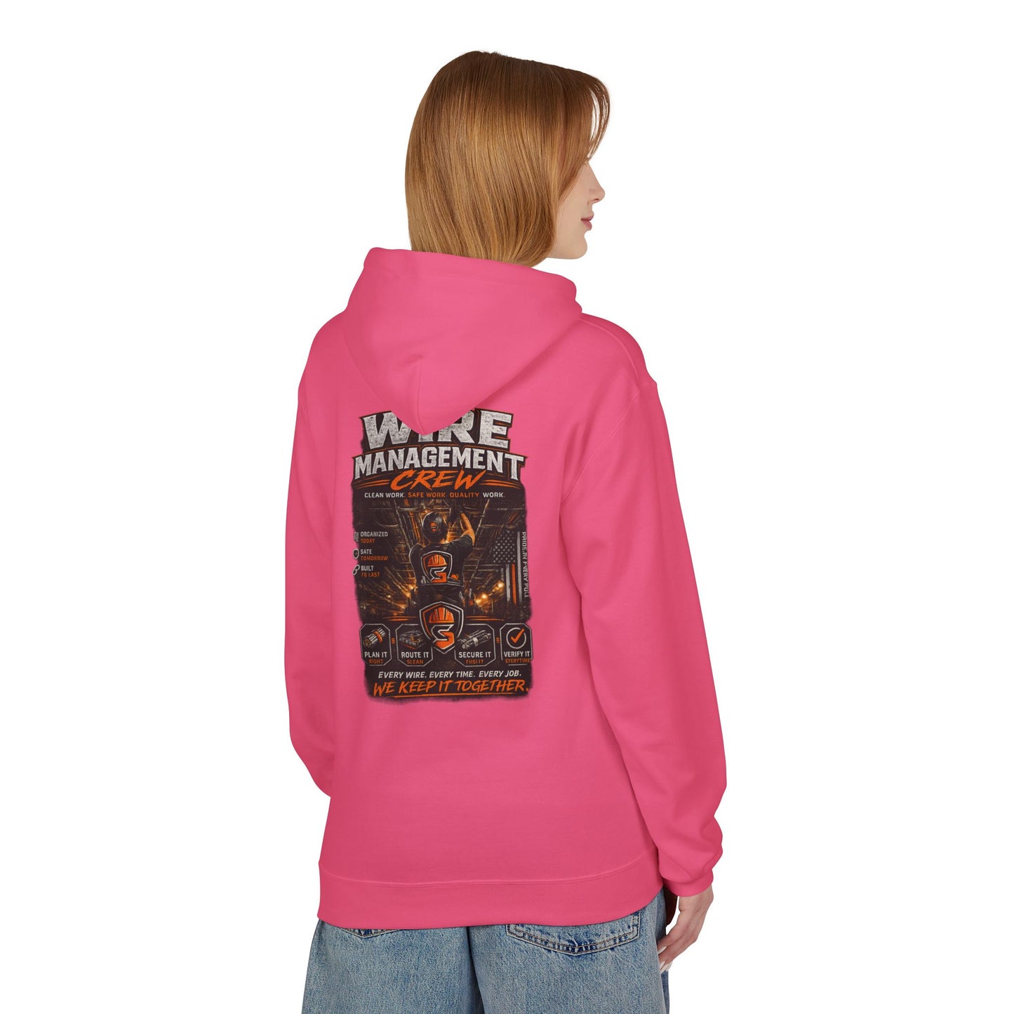 Wine Management Crew Hoodie — Funny Wine Lover Graphic Pullover