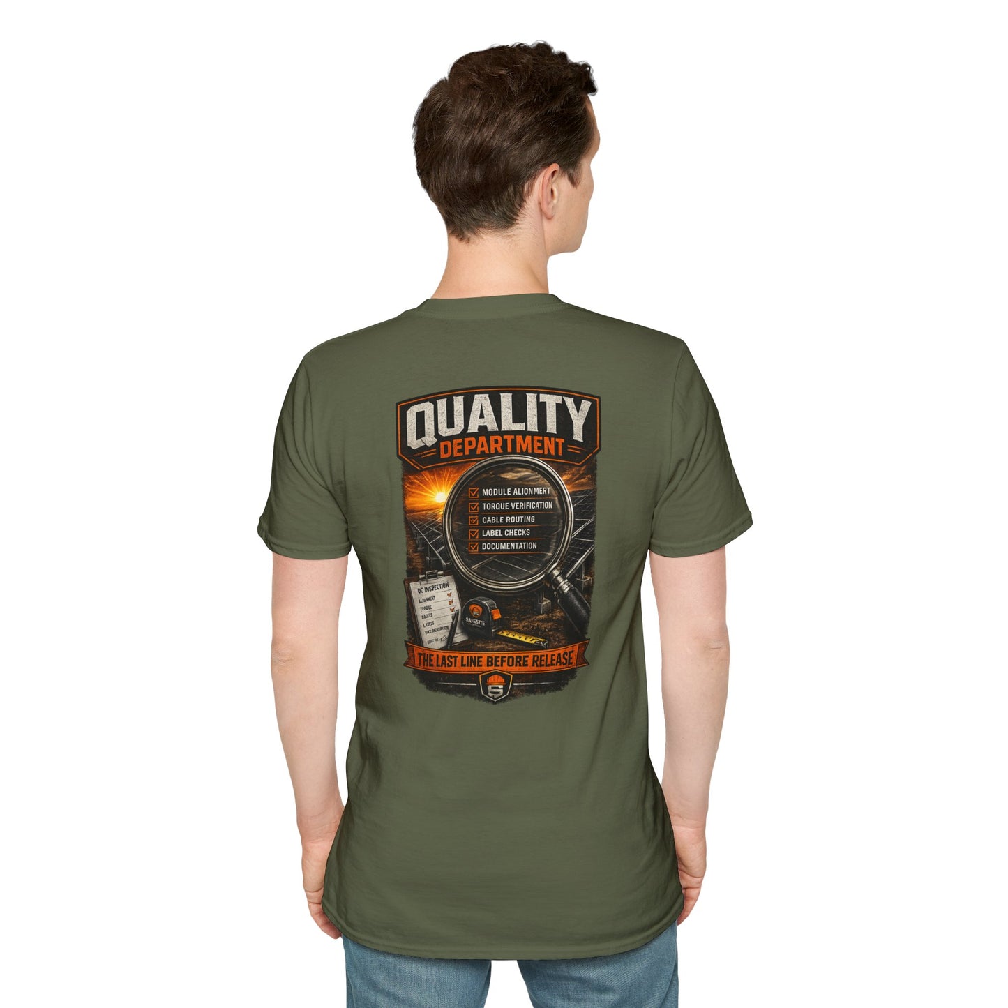 Quality Department T-Shirt — The Last Line Before Release Vintage Workwear Tee