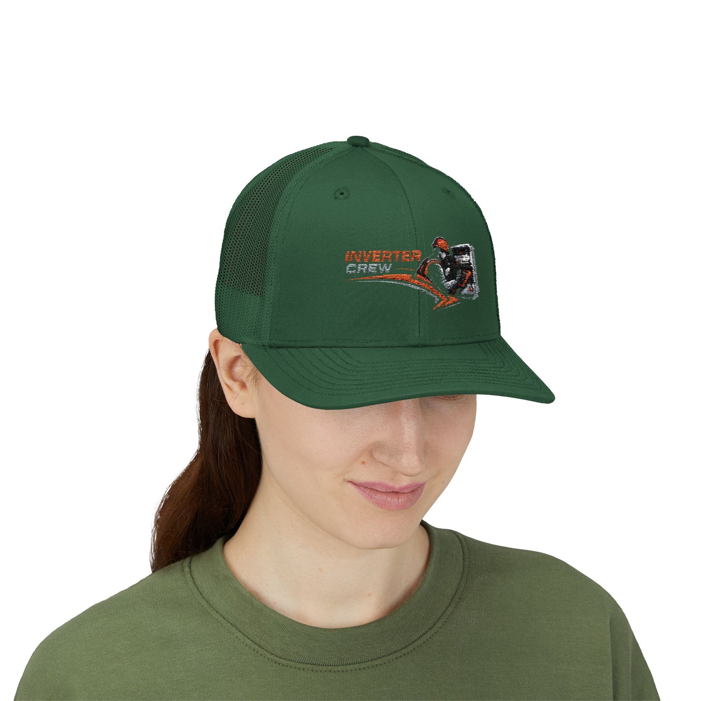 Inverter Tech Snapback Trucker Cap – Electrician HVAC Service Logo Hat
