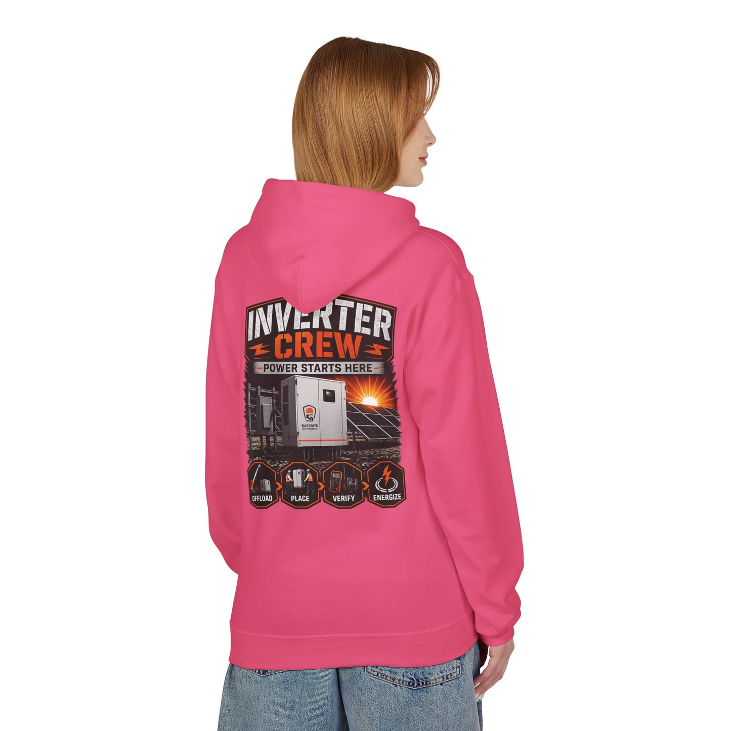 Inverter Crew Hoodie — Power Starts Here Solar Technician Pullover