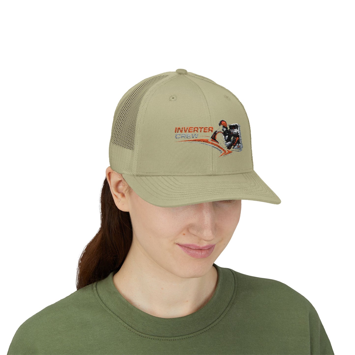 Inverter Tech Snapback Trucker Cap – Electrician HVAC Service Logo Hat