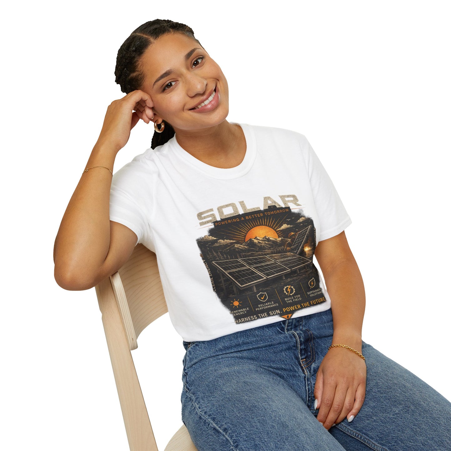 Solar Power Tee — Vintage Solar Energy Graphic T-Shirt