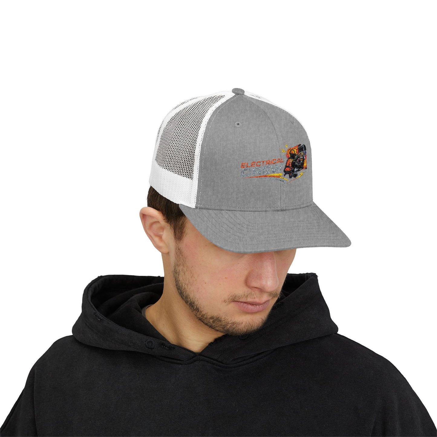 Burning Electrical Crew Snapback Trucker Cap