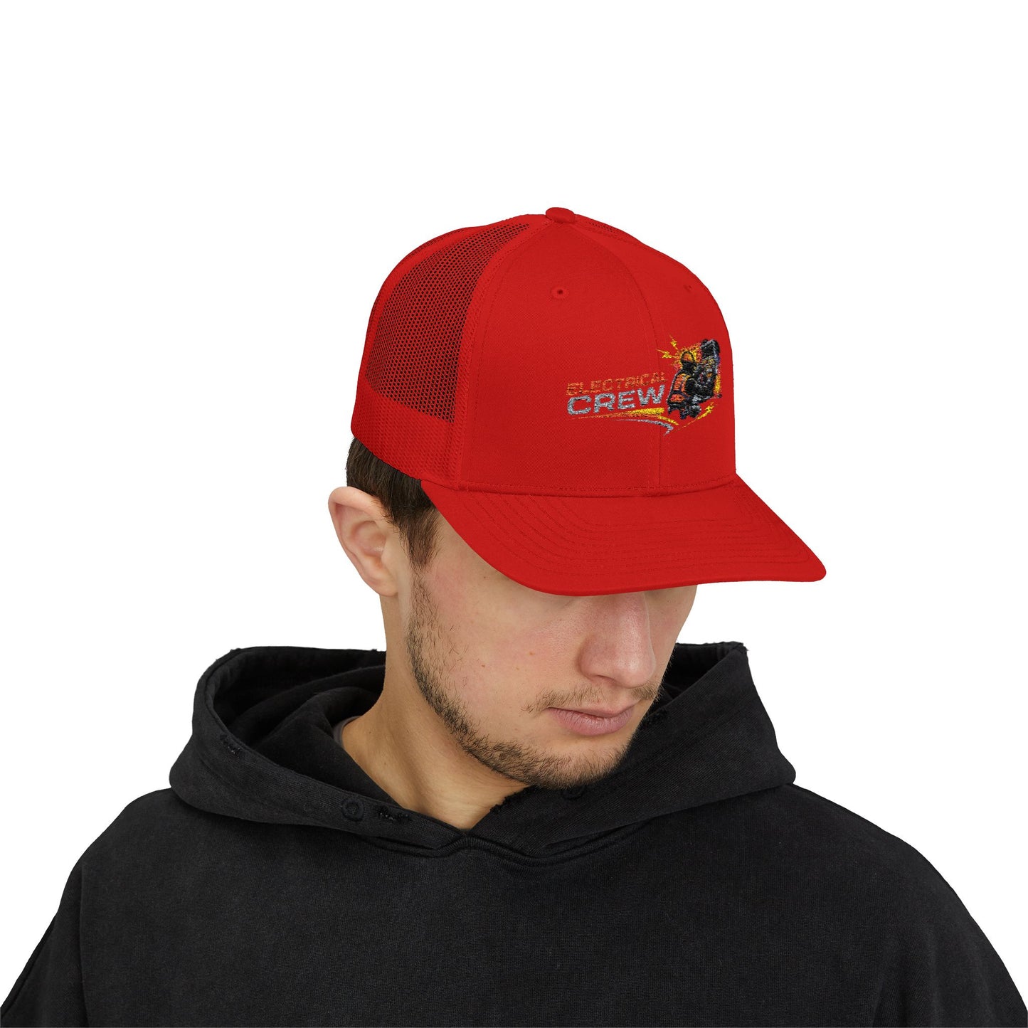 Burning Electrical Crew Snapback Trucker Cap