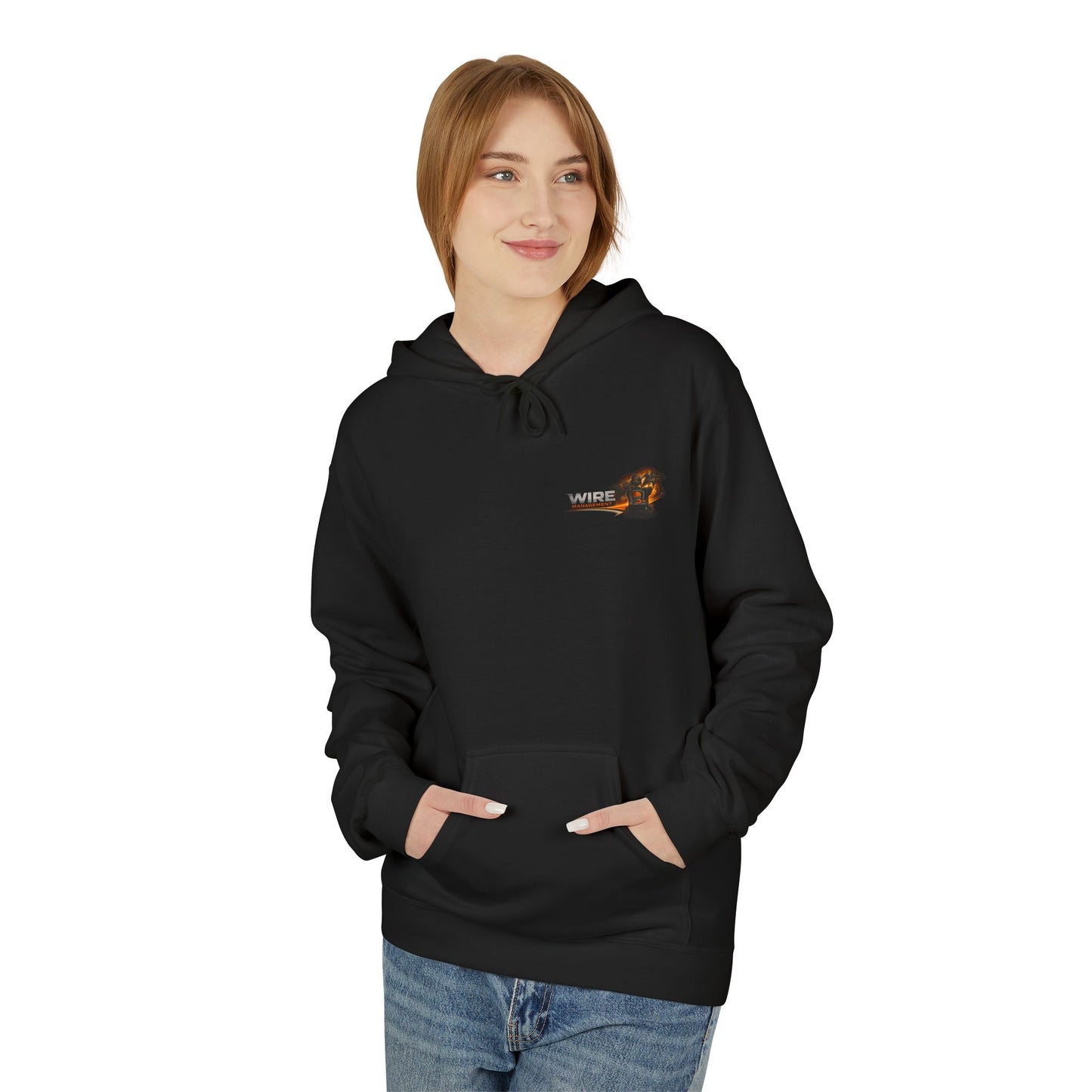 Wine Management Crew Hoodie — Funny Wine Lover Graphic Pullover