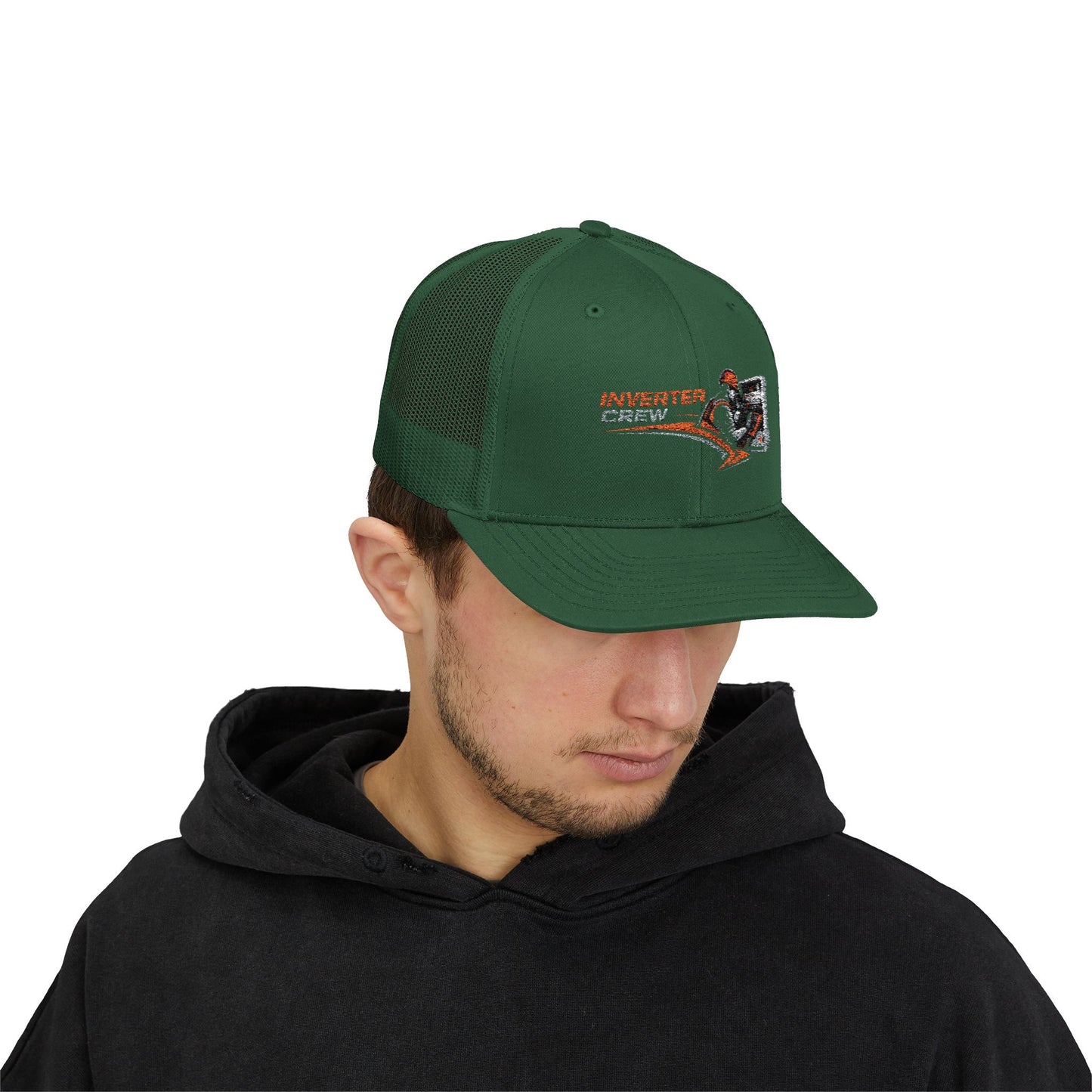 Inverter Tech Snapback Trucker Cap – Electrician HVAC Service Logo Hat