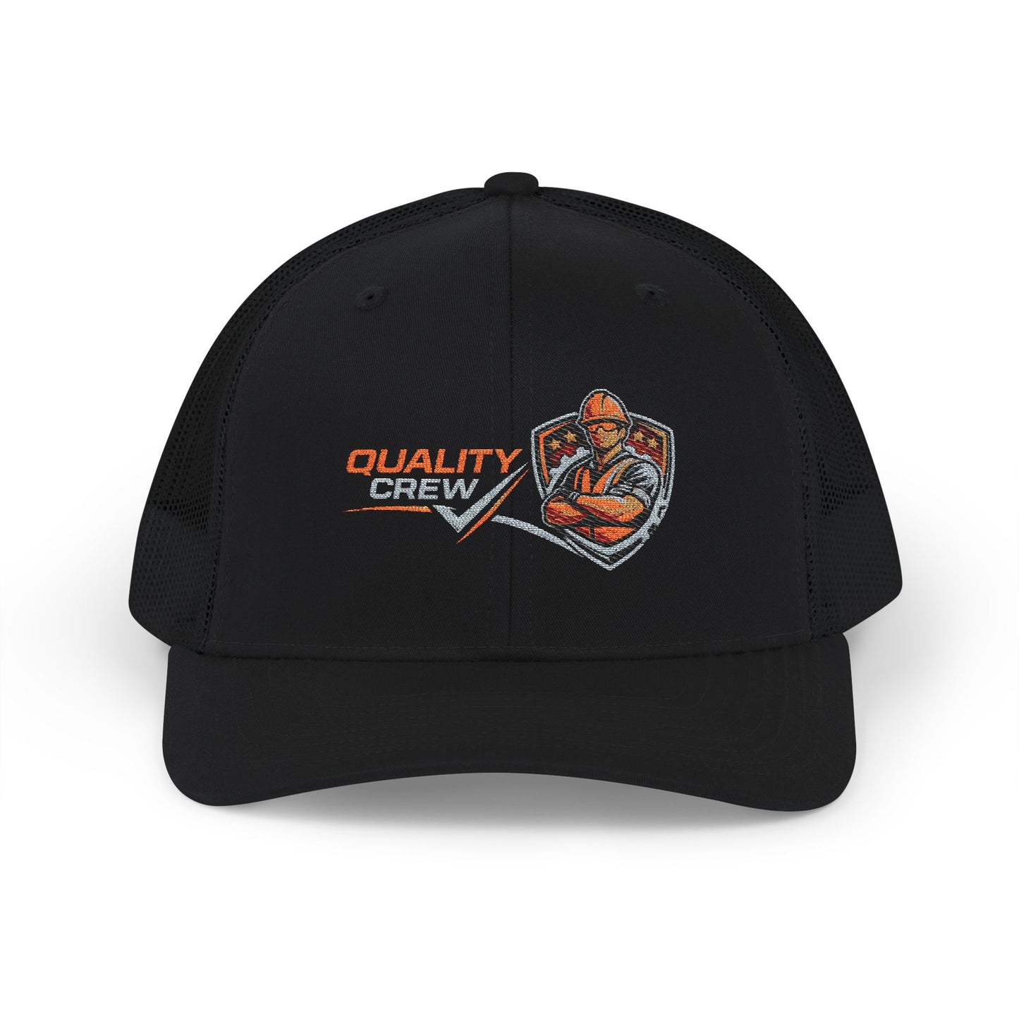 Quality Crew Snapback Trucker Cap – Embroidered Mechanic Logo Hat