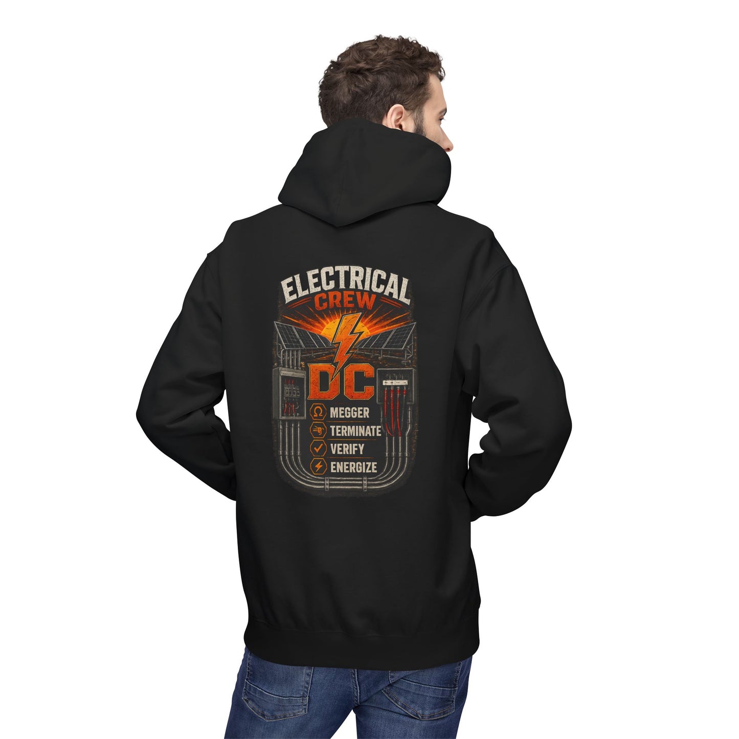 Electrical Crew Hoodie — DC Electrician Safety Design