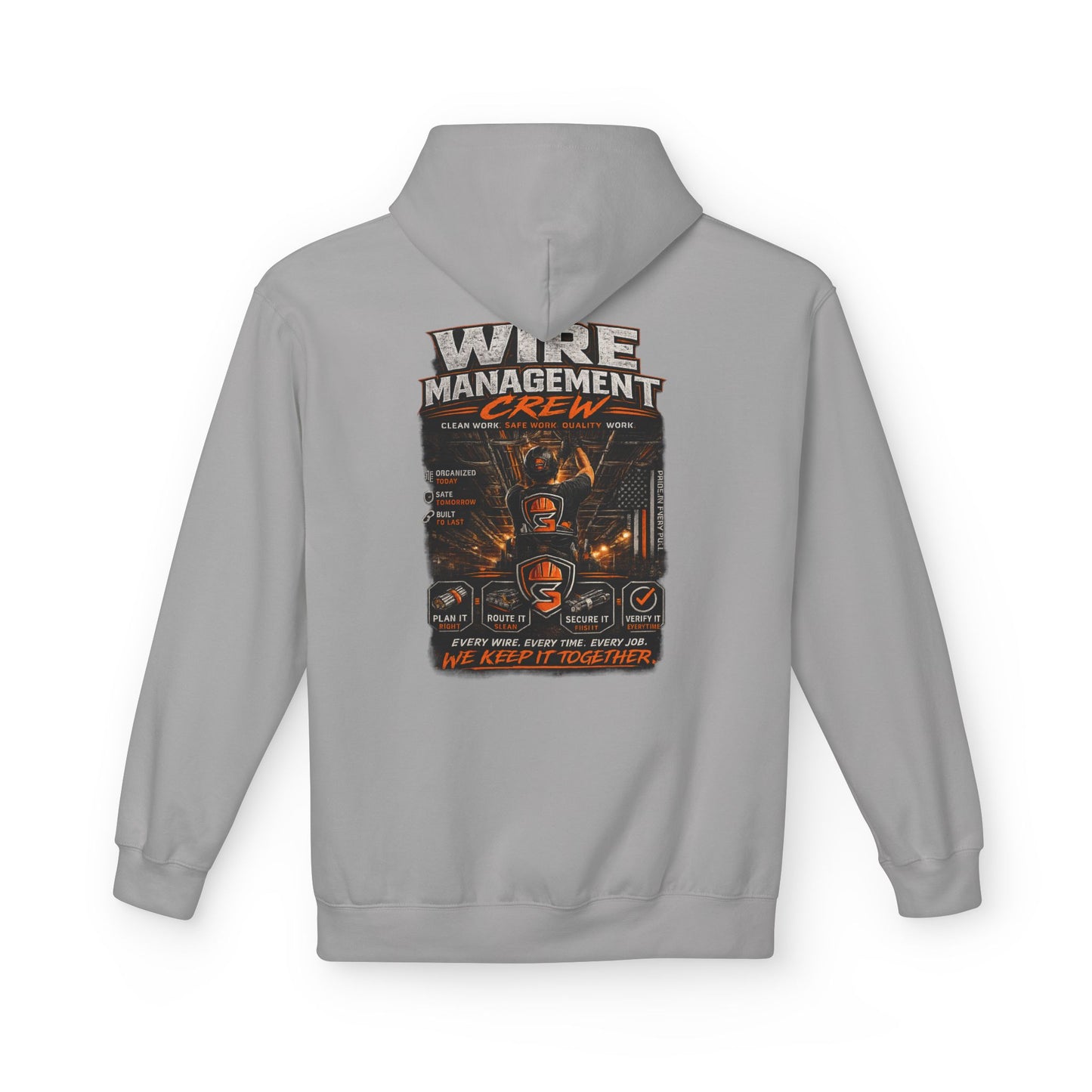 Wine Management Crew Hoodie — Funny Wine Lover Graphic Pullover