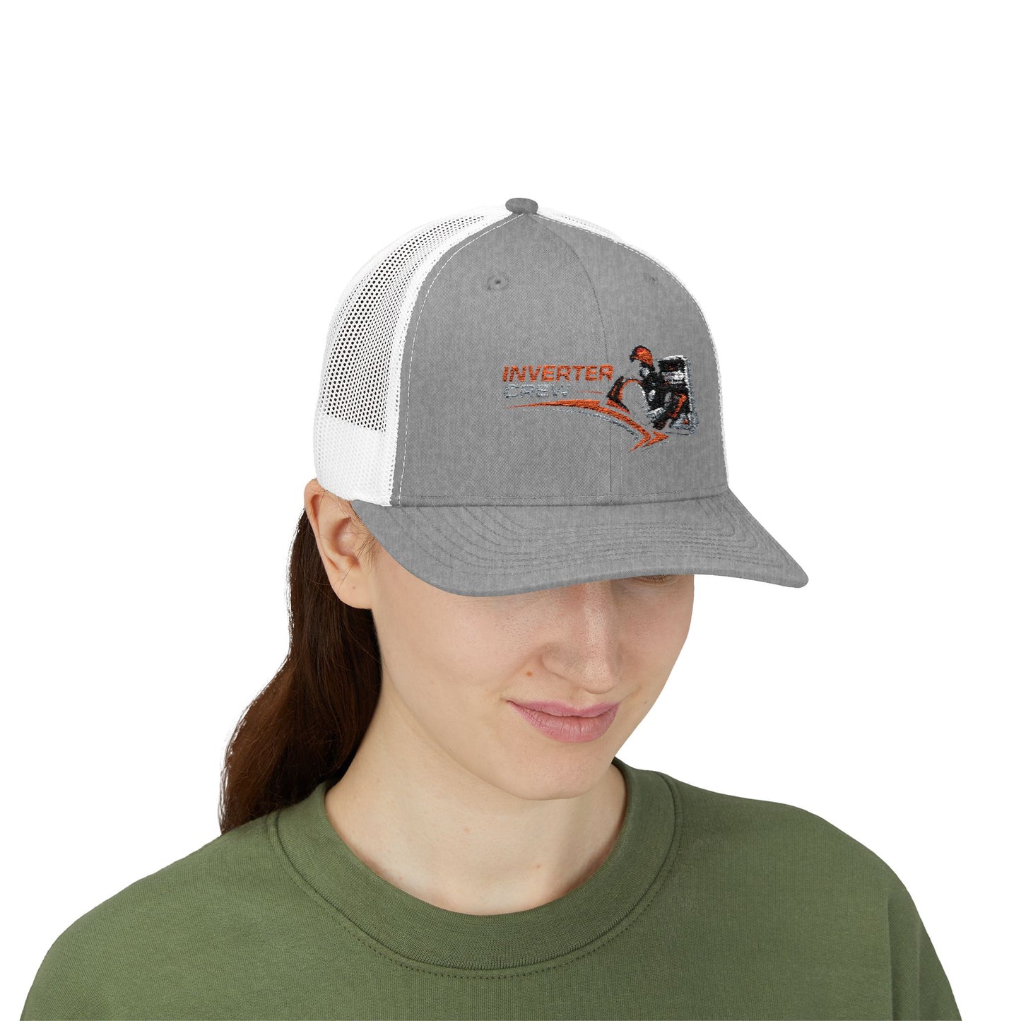 Inverter Tech Snapback Trucker Cap – Electrician HVAC Service Logo Hat