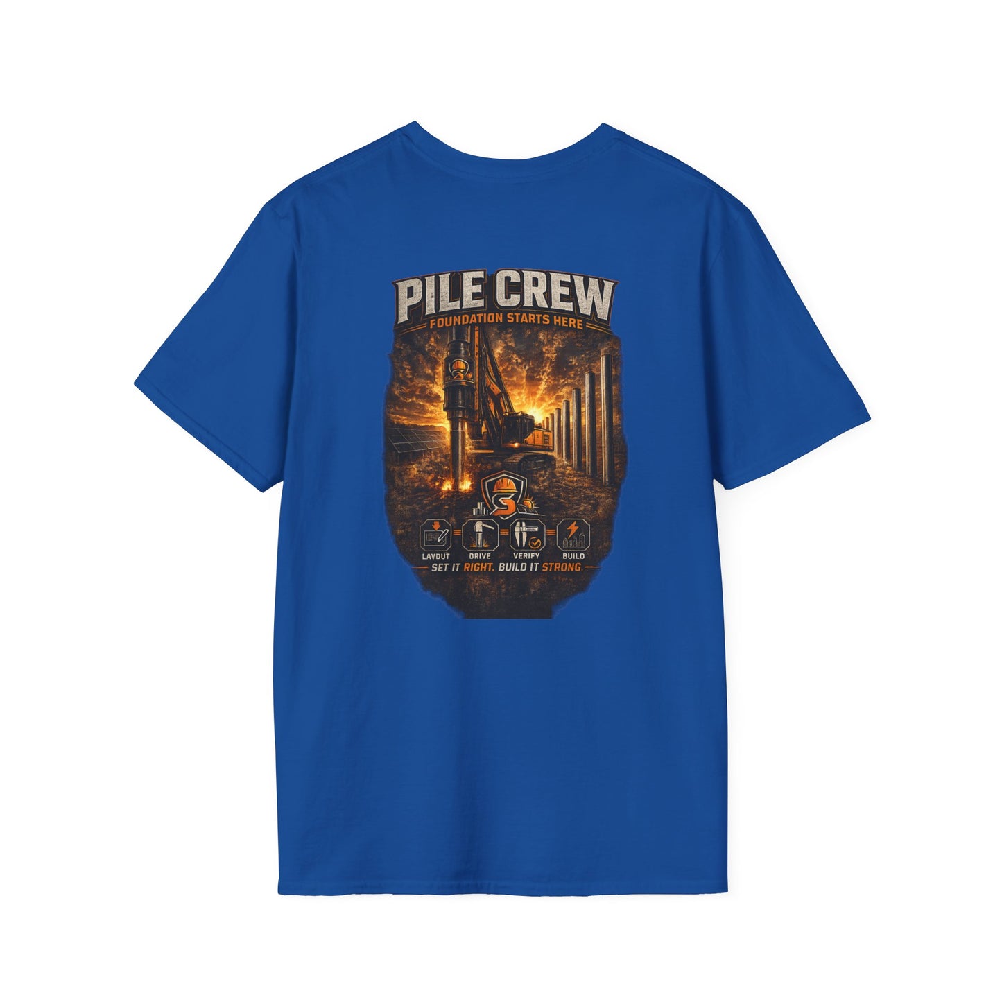 Pile Crew Logging T-Shirt — Rustic Lumberjack Forest Workwear