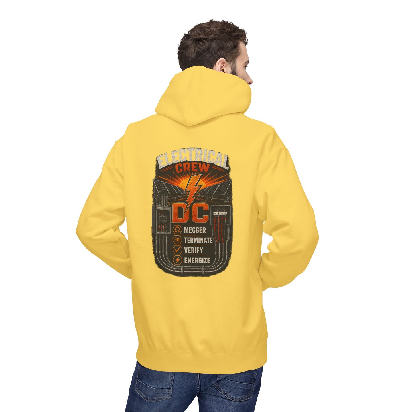 Electrical Crew Hoodie — DC Electrician Safety Design