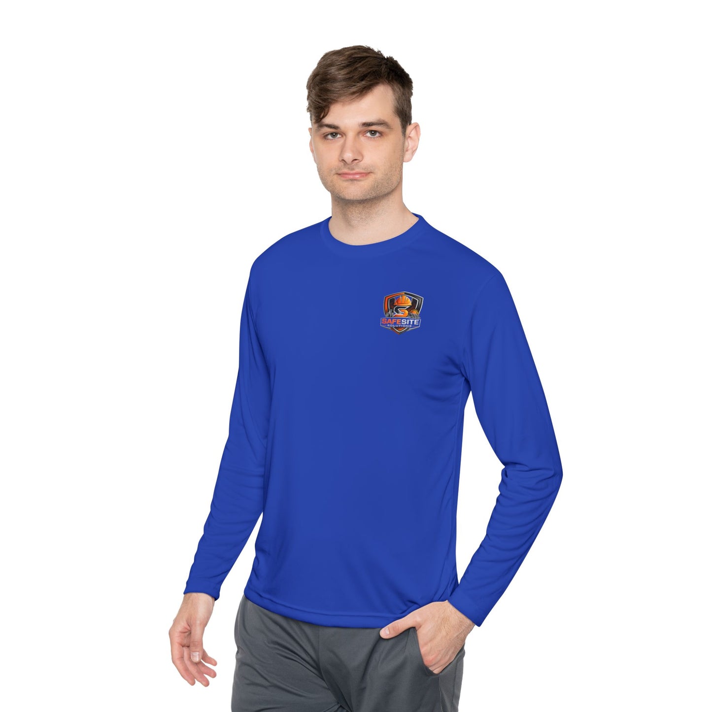 Solar Field Crew Long Sleeve Tee — 'Go Home Safe' Construction Worker Shirt