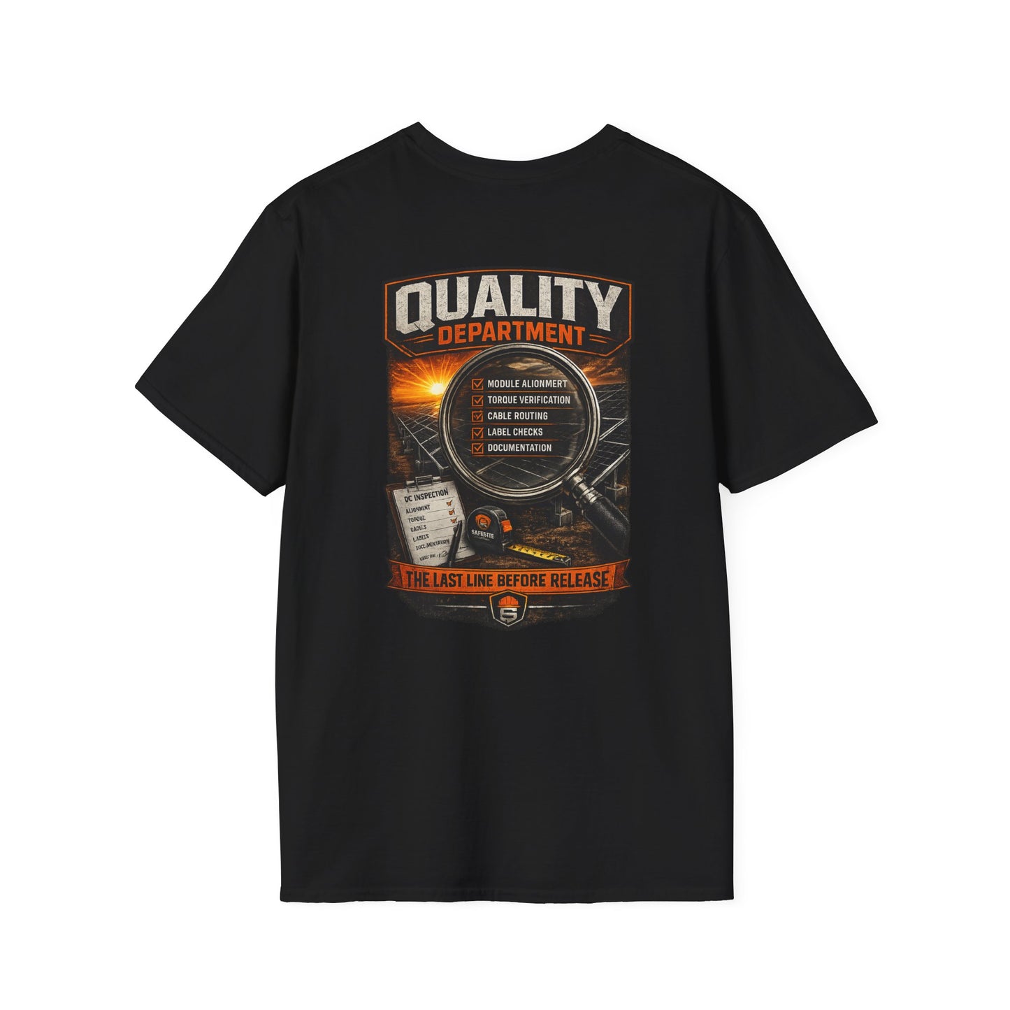 Quality Department T-Shirt — The Last Line Before Release Vintage Workwear Tee