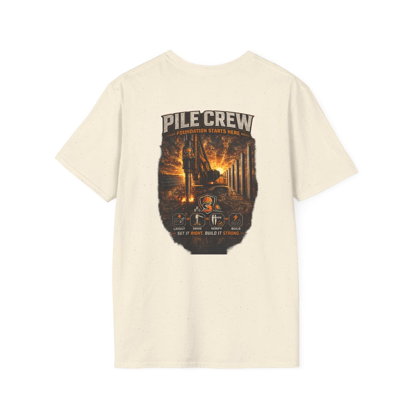 Pile Crew Logging T-Shirt — Rustic Lumberjack Forest Workwear