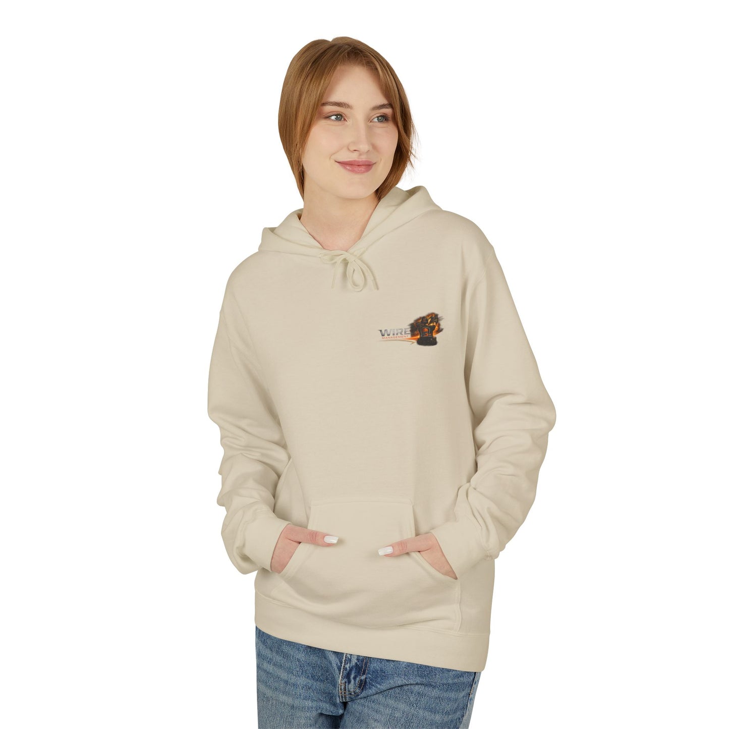 Wine Management Crew Hoodie — Funny Wine Lover Graphic Pullover