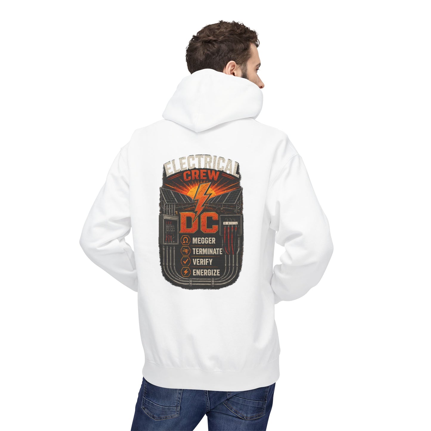 Electrical Crew Hoodie — DC Electrician Safety Design
