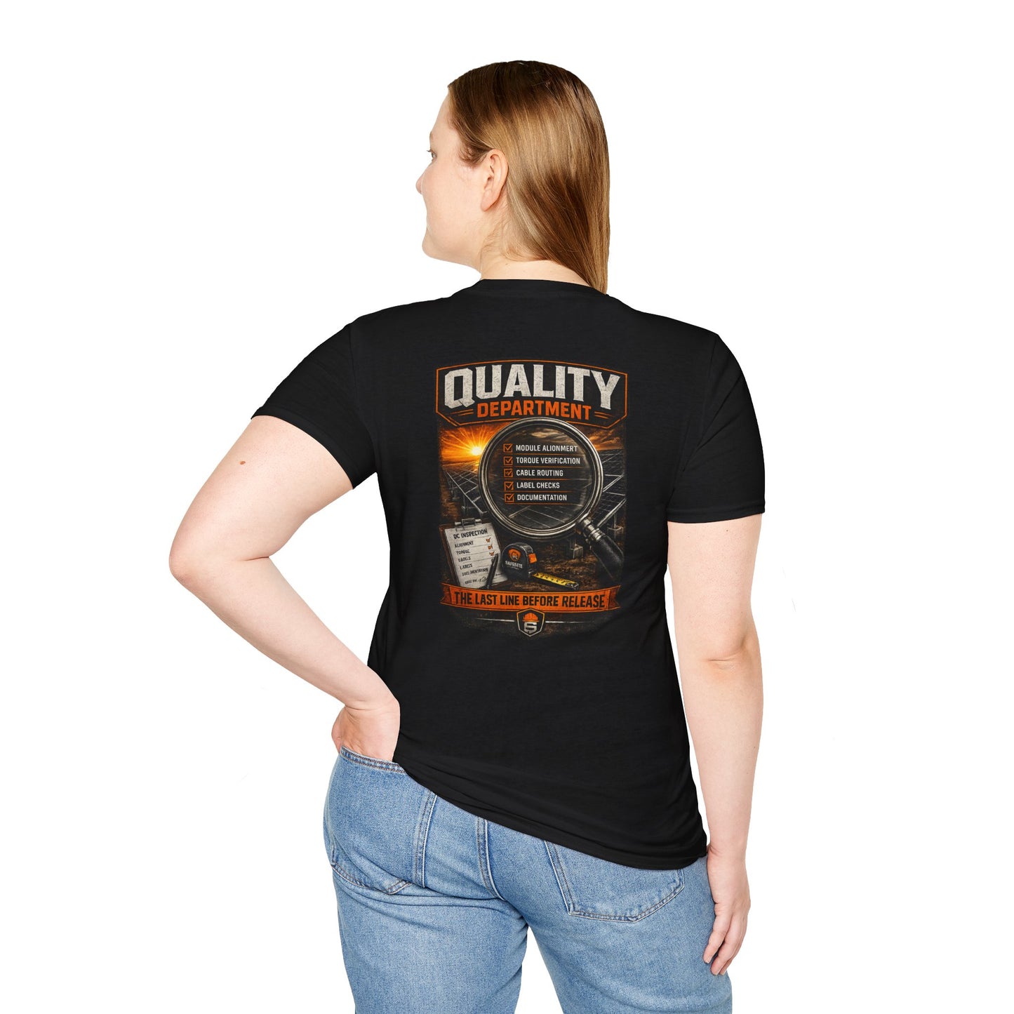 Quality Department T-Shirt — The Last Line Before Release Vintage Workwear Tee