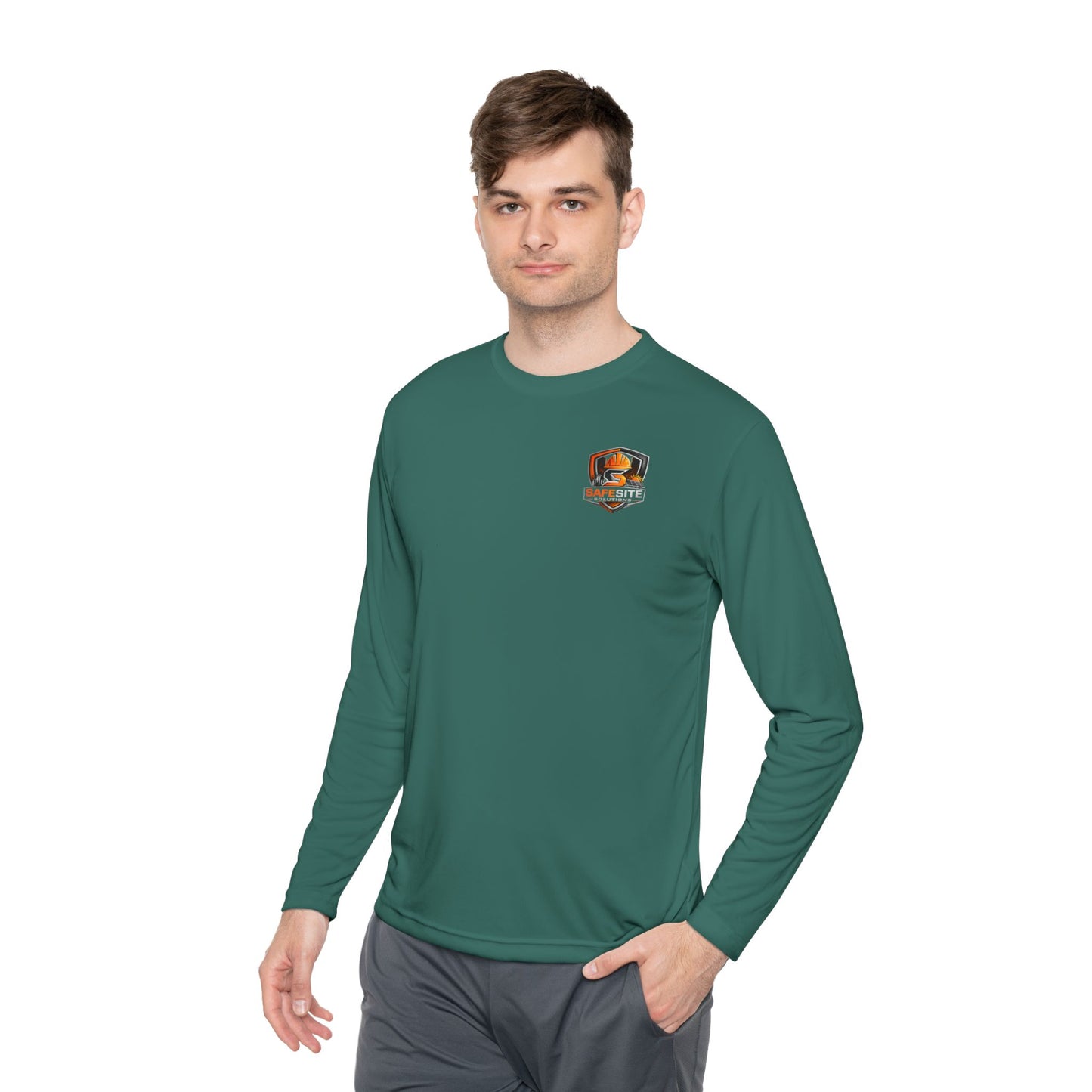 Solar Field Crew Long Sleeve Tee — 'Go Home Safe' Construction Worker Shirt