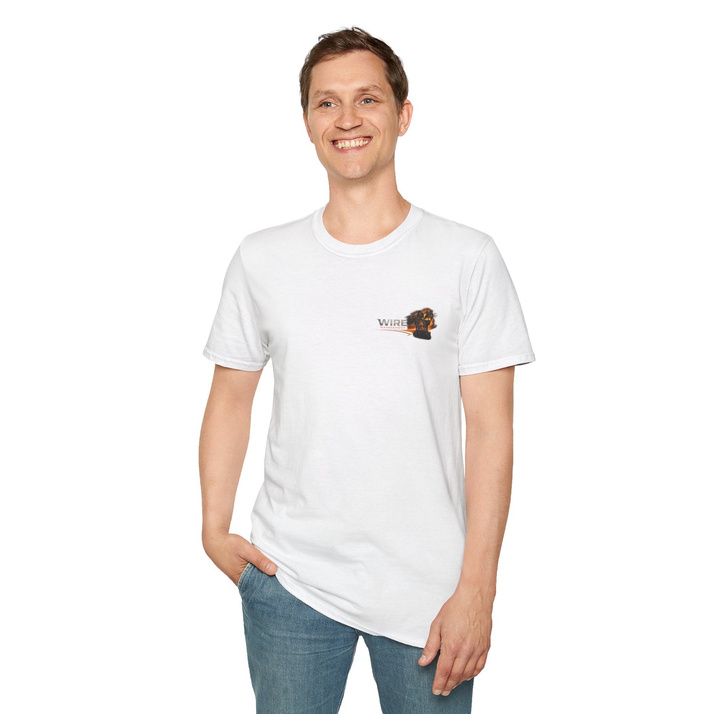 Wire Management Crew T-Shirt — Electrician Cable Tech Work Shirt