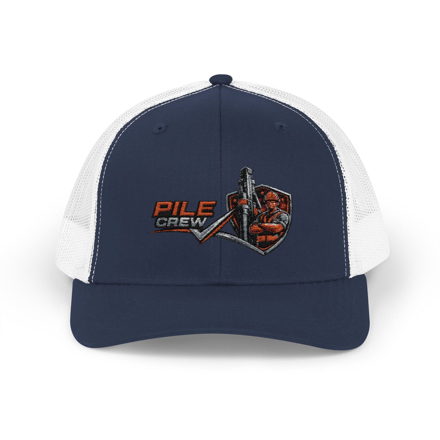 Vintage Pile Crew Trucker Cap — Fishing Snapback Hat