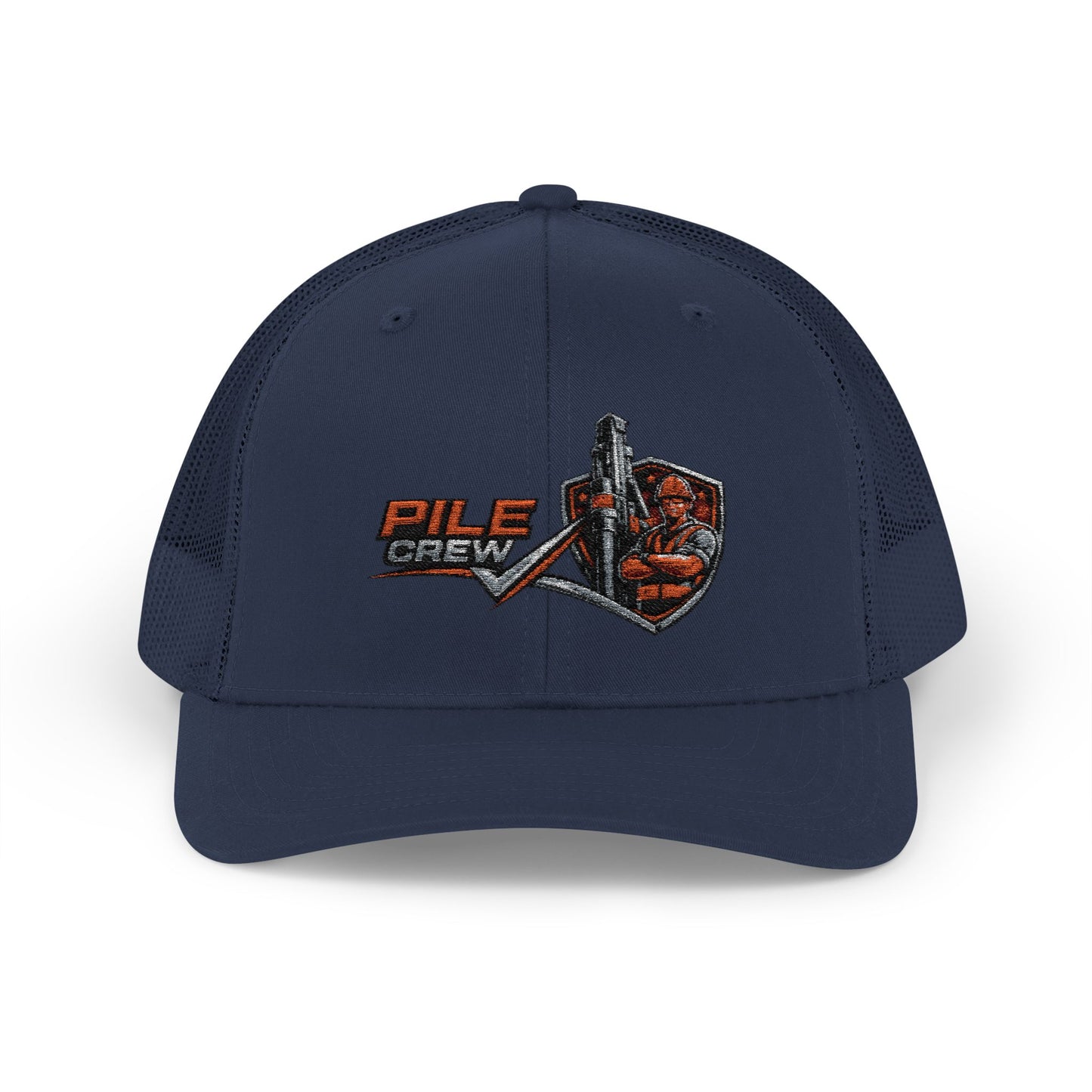 Vintage Pile Crew Trucker Cap — Fishing Snapback Hat