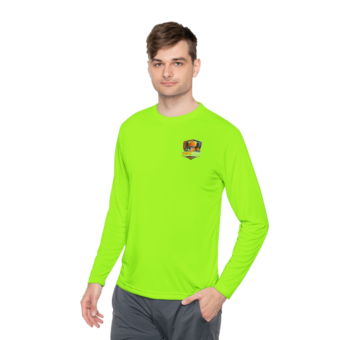 Solar Field Crew Long Sleeve Tee — 'Go Home Safe' Construction Worker Shirt