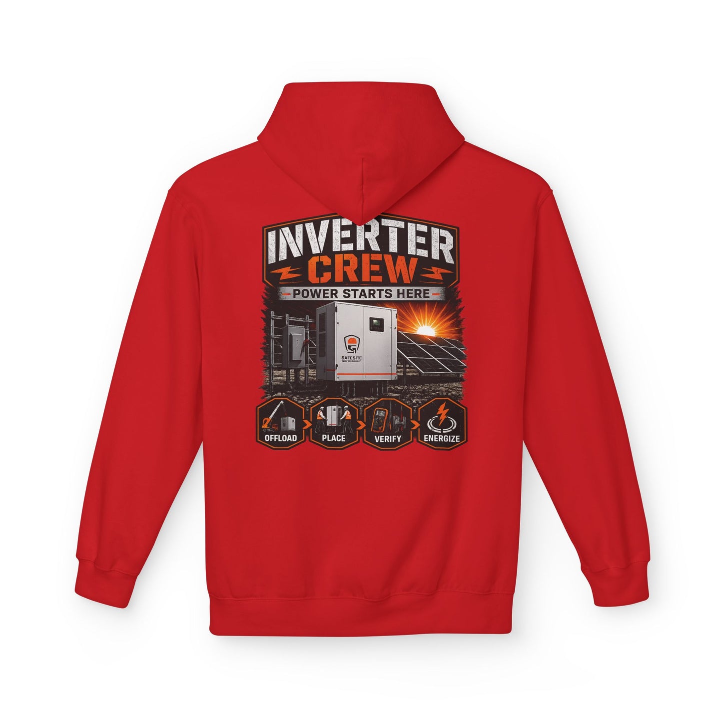 Inverter Crew Hoodie — Power Starts Here Solar Technician Pullover