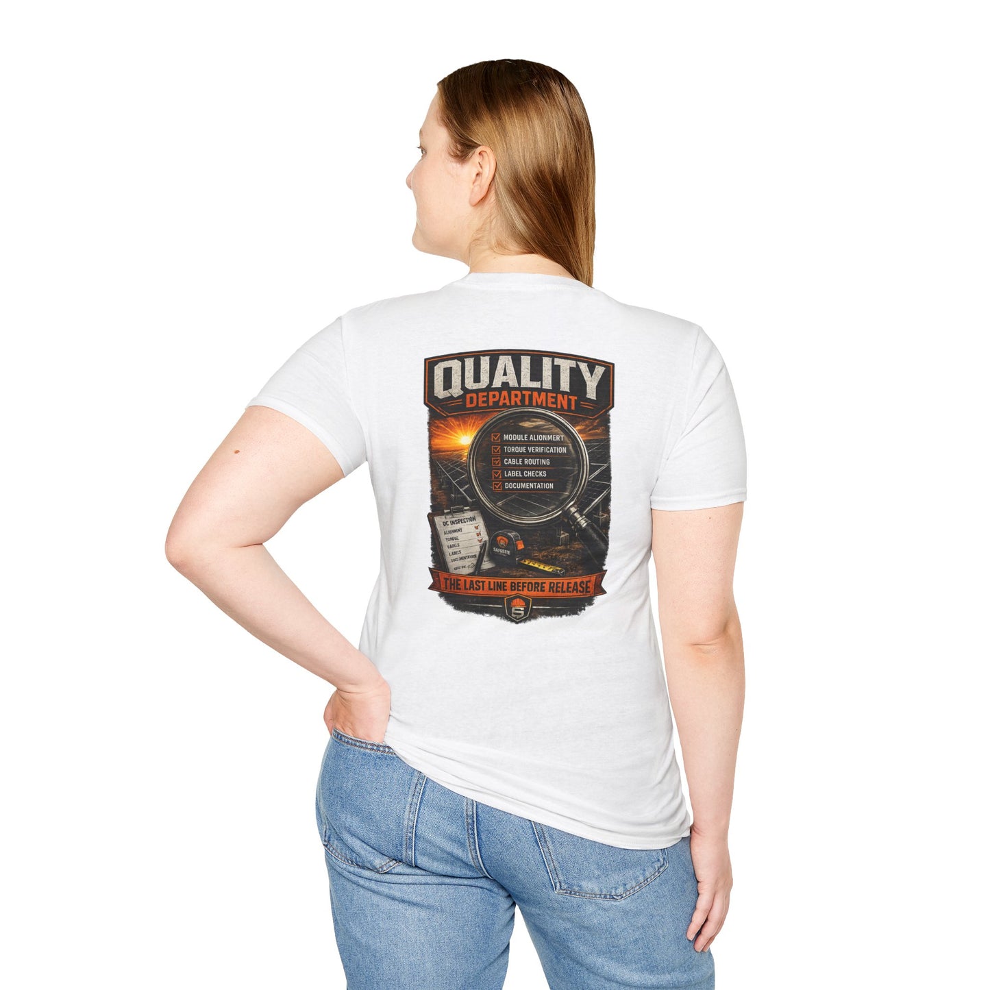 Quality Department T-Shirt — The Last Line Before Release Vintage Workwear Tee