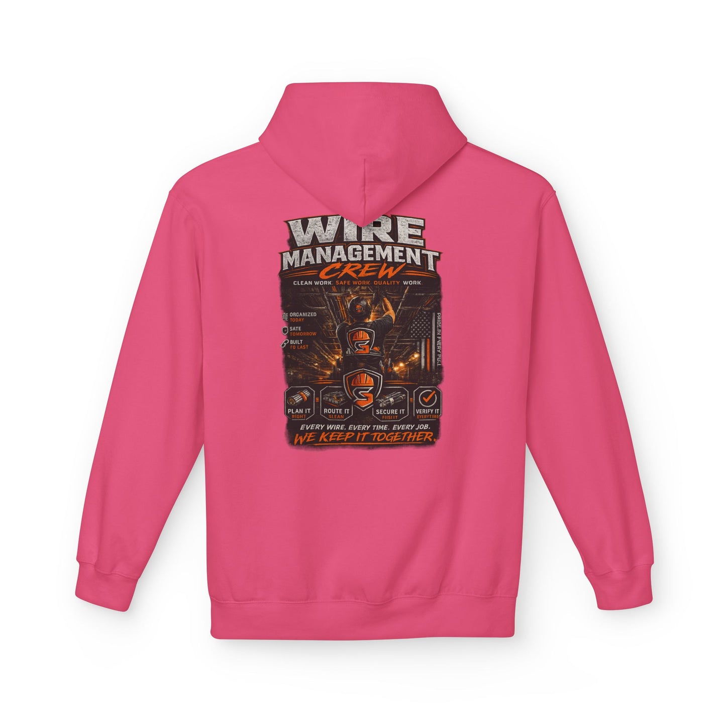 Wine Management Crew Hoodie — Funny Wine Lover Graphic Pullover
