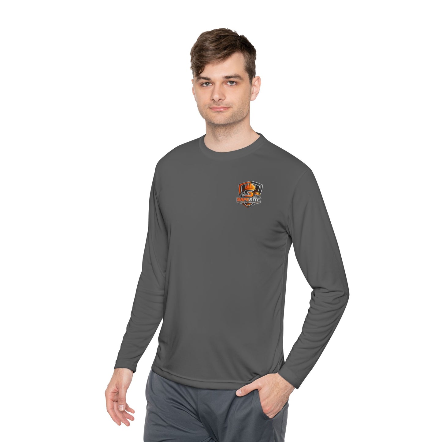 Solar Field Crew Long Sleeve Tee — 'Go Home Safe' Construction Worker Shirt