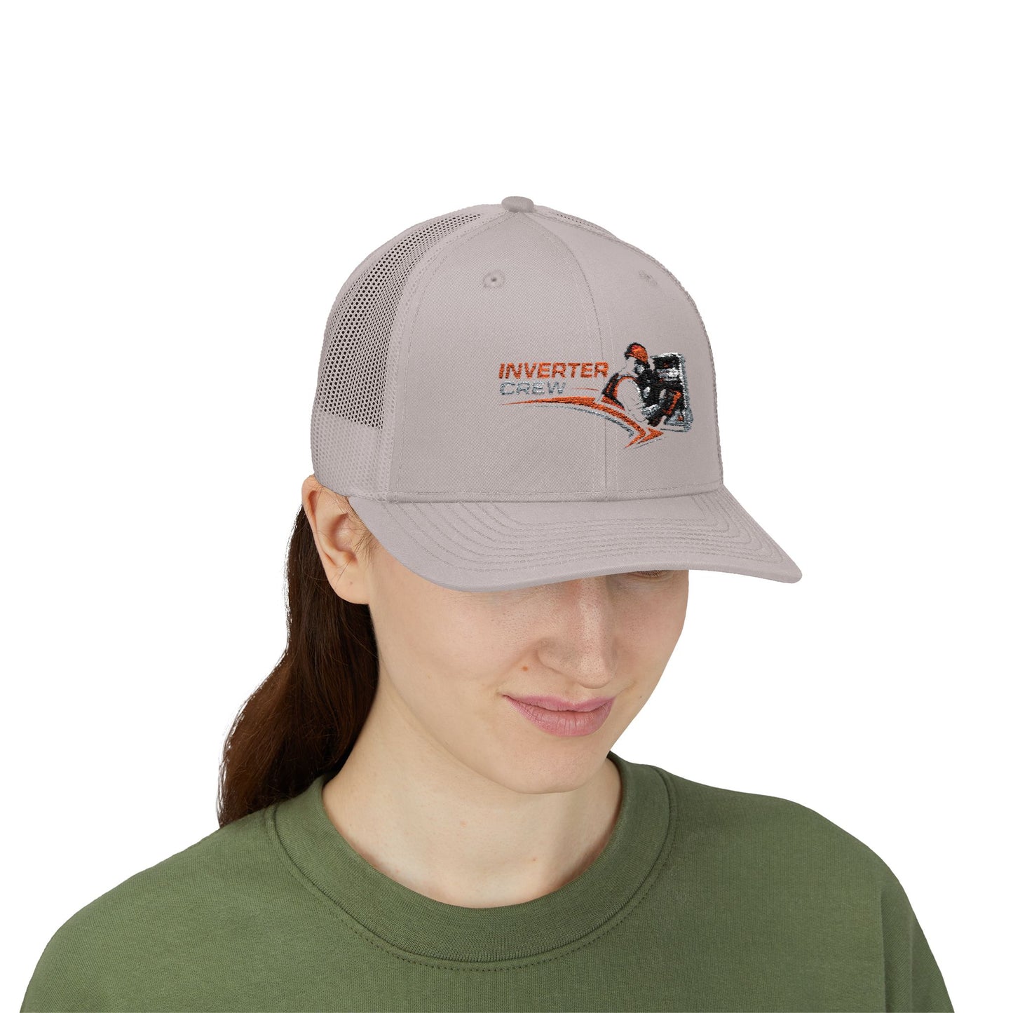 Inverter Tech Snapback Trucker Cap – Electrician HVAC Service Logo Hat