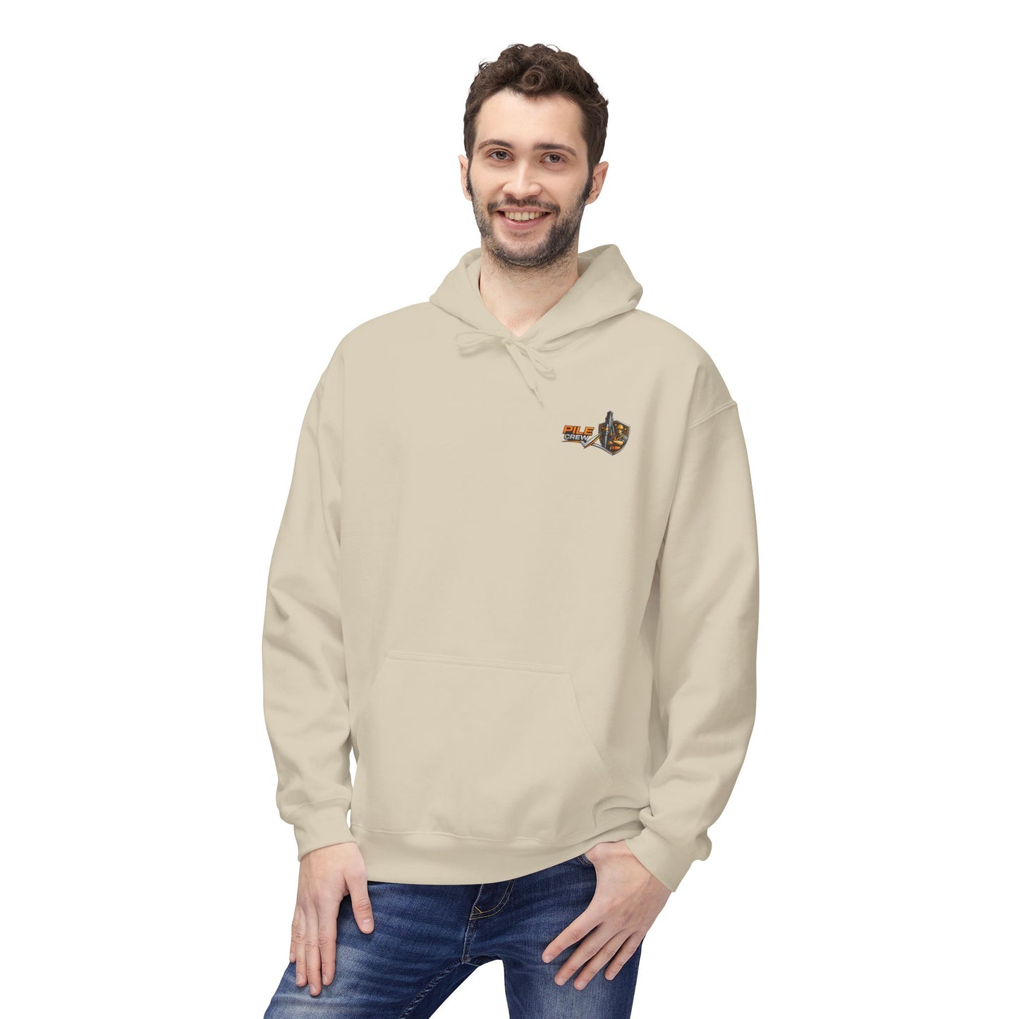 Pile Crew Industrial Hoodie — Heavy Equipment Construction Crew Pullover