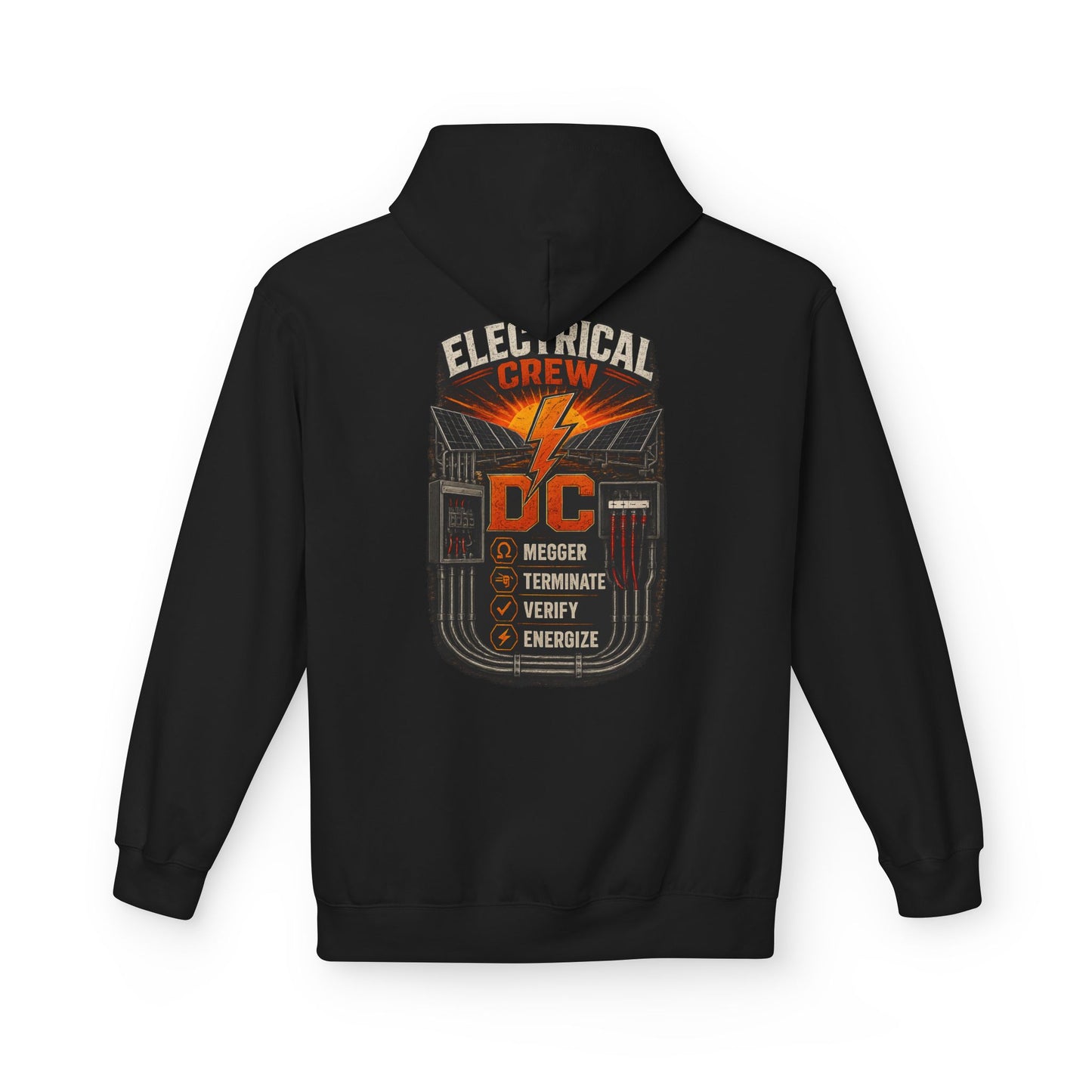 Electrical Crew Hoodie — DC Electrician Safety Design