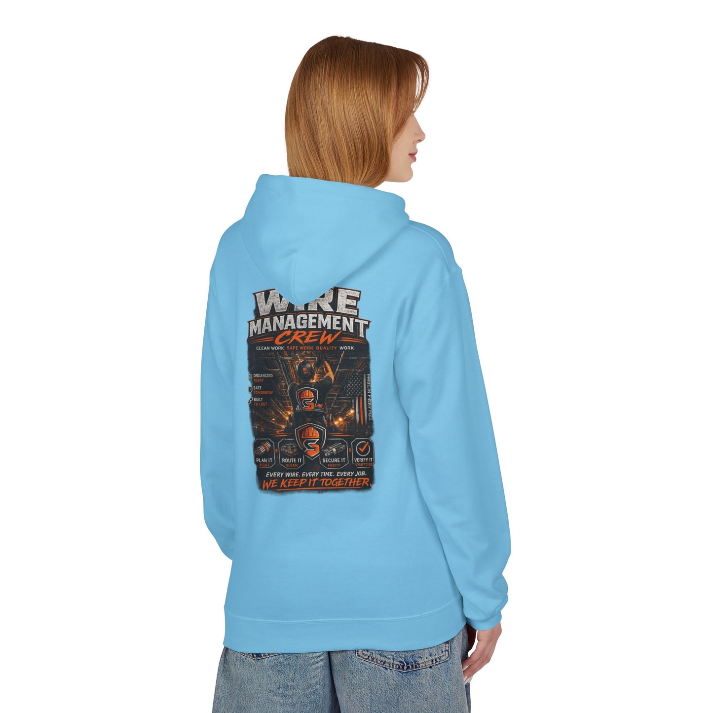 Wine Management Crew Hoodie — Funny Wine Lover Graphic Pullover
