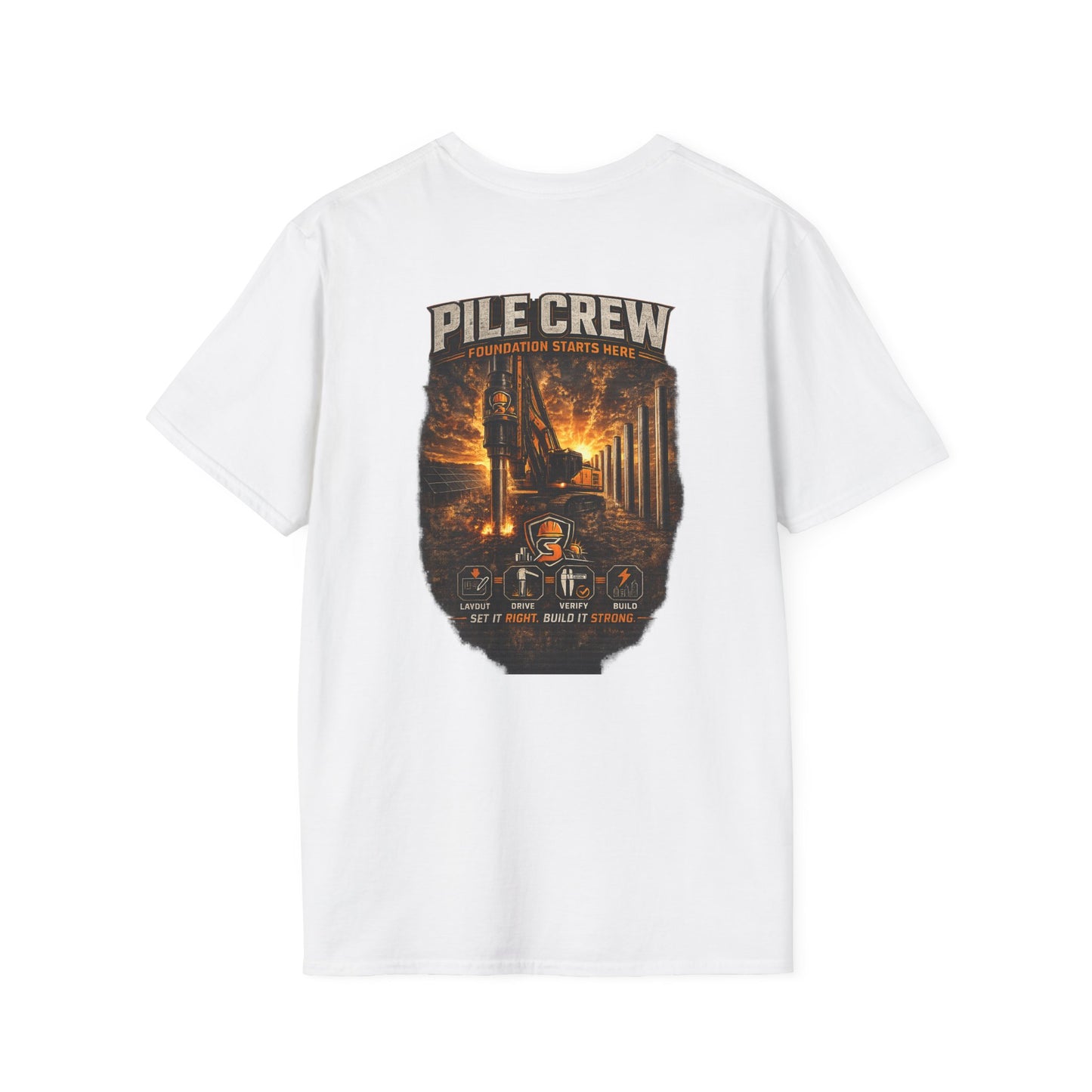 Pile Crew Logging T-Shirt — Rustic Lumberjack Forest Workwear