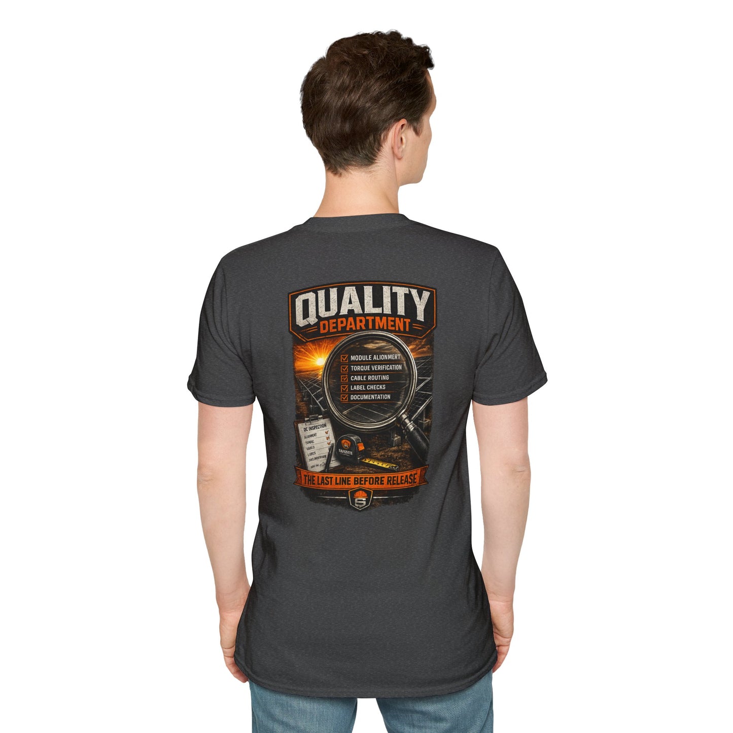 Quality Department T-Shirt — The Last Line Before Release Vintage Workwear Tee