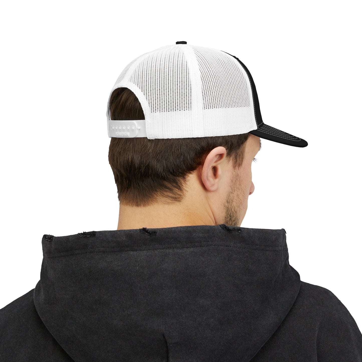 Wire Management Flame Graphic Trucker Cap